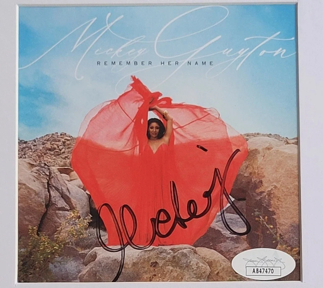 MICKEY GUYTON JSA COA CERTIFIED SIGNED DISPLAY AUTOGRAPHED COUNTRY MUSIC SINGER, изображение 2