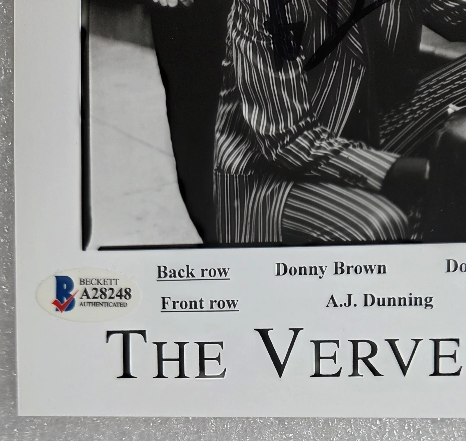THE VERVE PIPE BAS BECKETT LOA COA SIGNED 8X10 PHOTO AUTOGRAPHED FULL LETTER, изображение 4