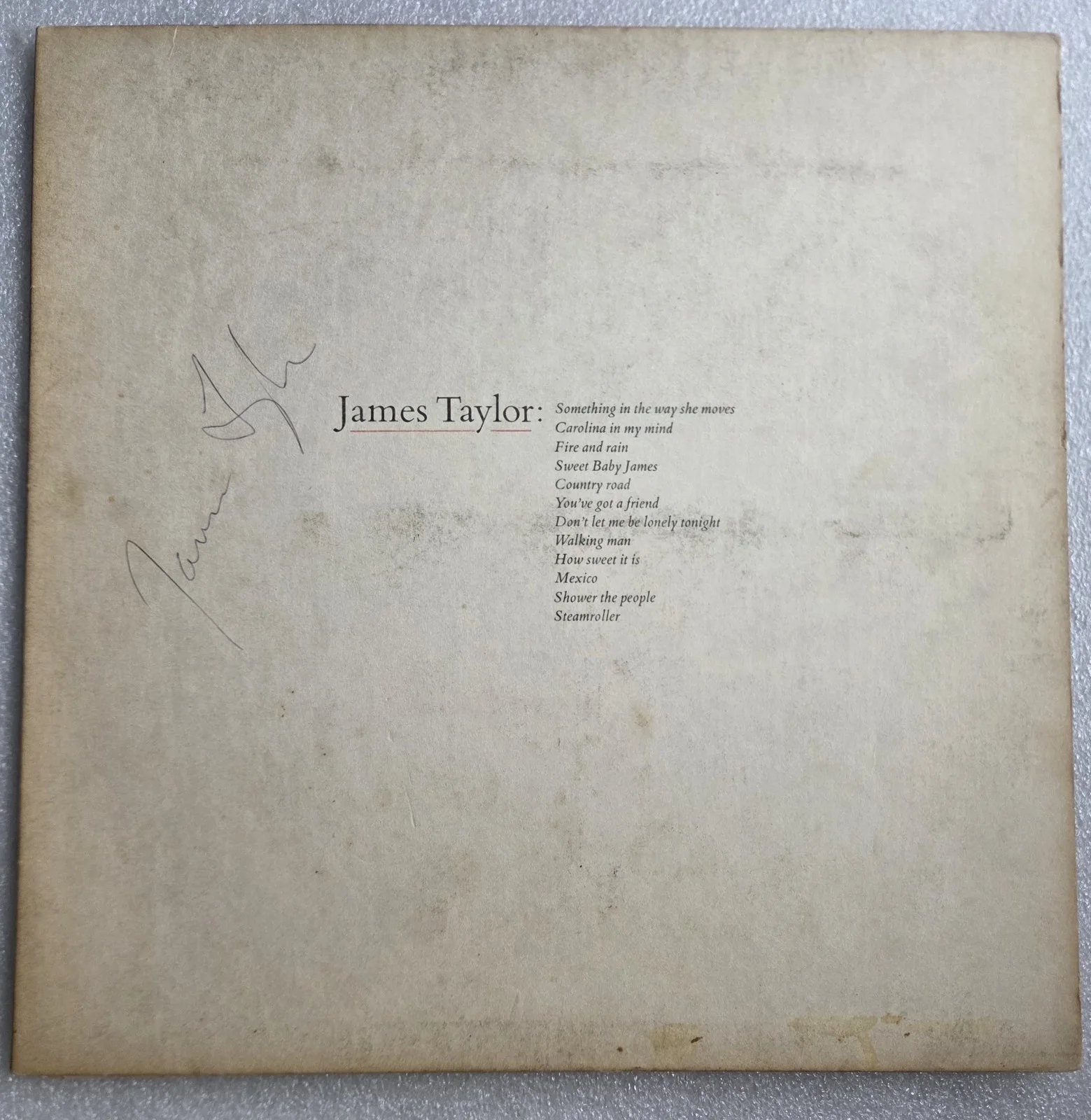 JAMES TAYLOR BAS BECKETT COA SIGNED RECORD AUTOGRAPHED GREATEST HITS ALBUM, изображение 4
