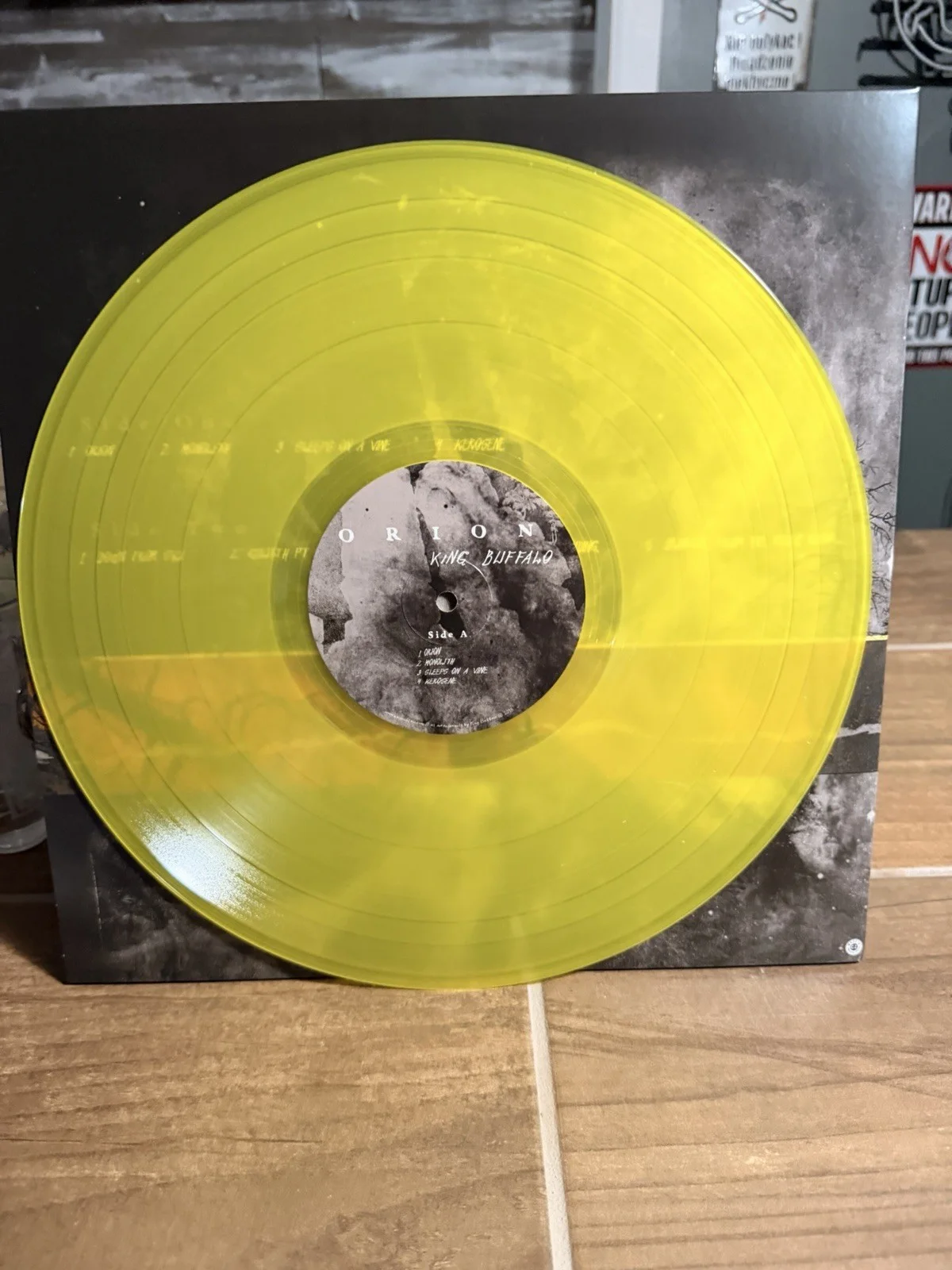 King Buffalo Orion Signed Original Yellow Vinyl Record Autographed, изображение 3