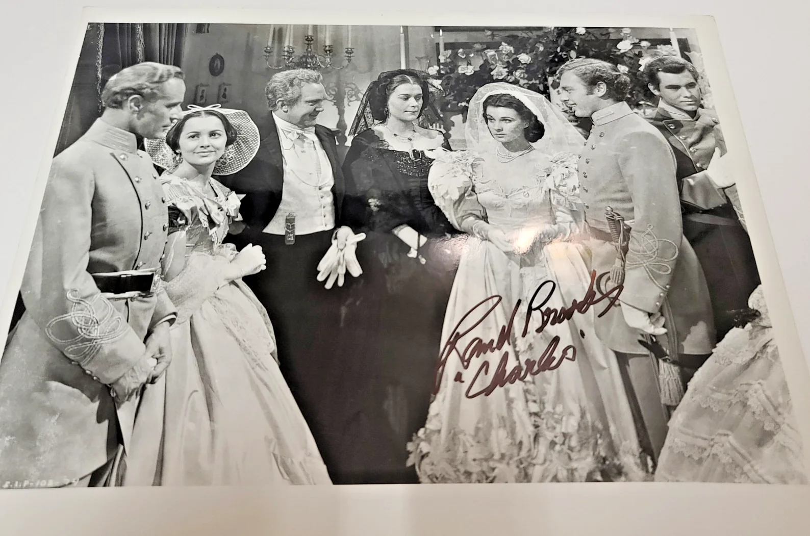 8x10 Photos Hand SIGNED ANN RUTHERFORD & RAND BROOKS Gone with The Wind GWTW, изображение 2