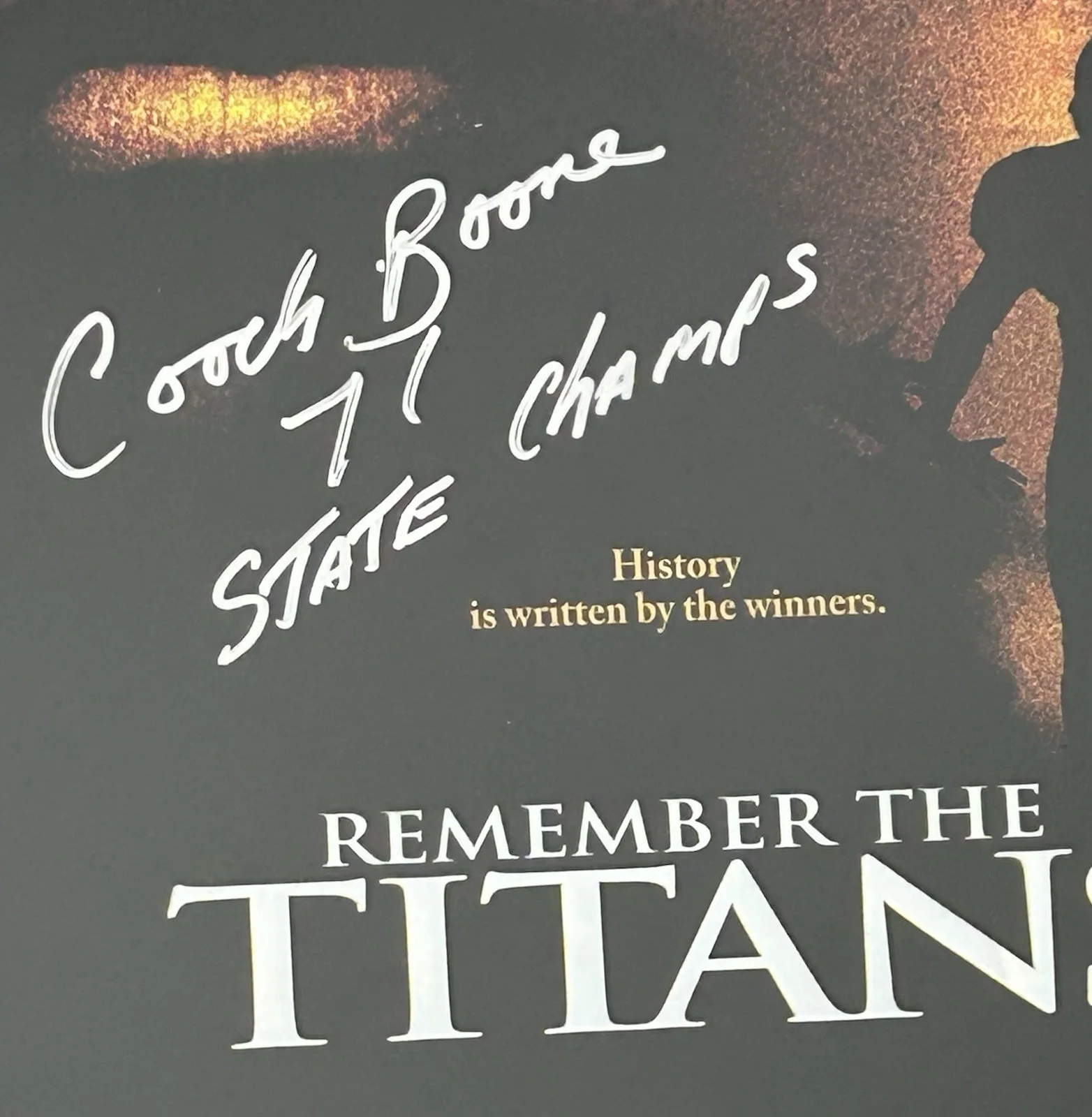 Remember The Titans Signed Poster Coach Herman Boone Autographed JSA 19x24, изображение 2