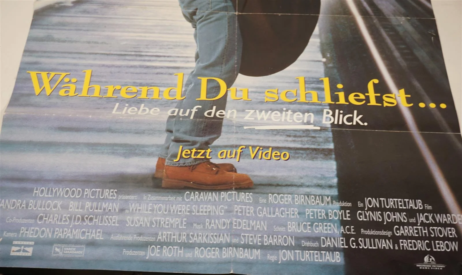 Vintage Film Poster While You Were Sleeping Sandra Bullock Bill Pullman 84x60 cm, image 3