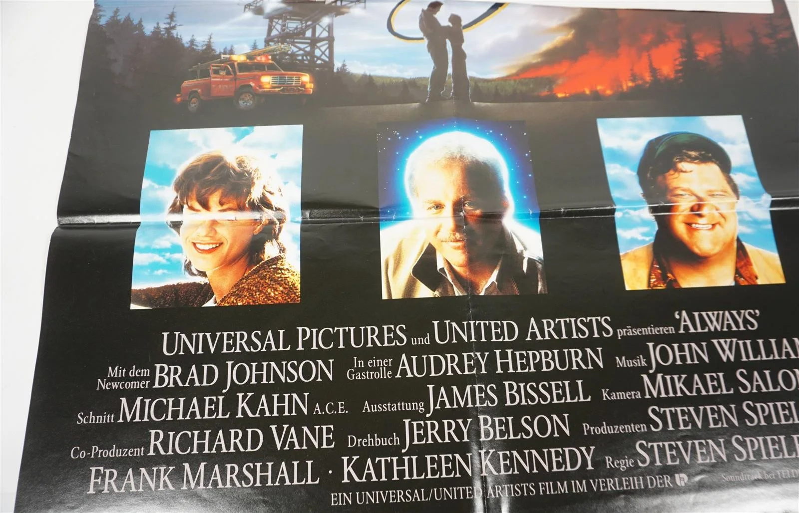 Vintage Film Poster Always Steven Spielberg Hunter Dreyfuss Goodman 83x60 cm, изображение 3