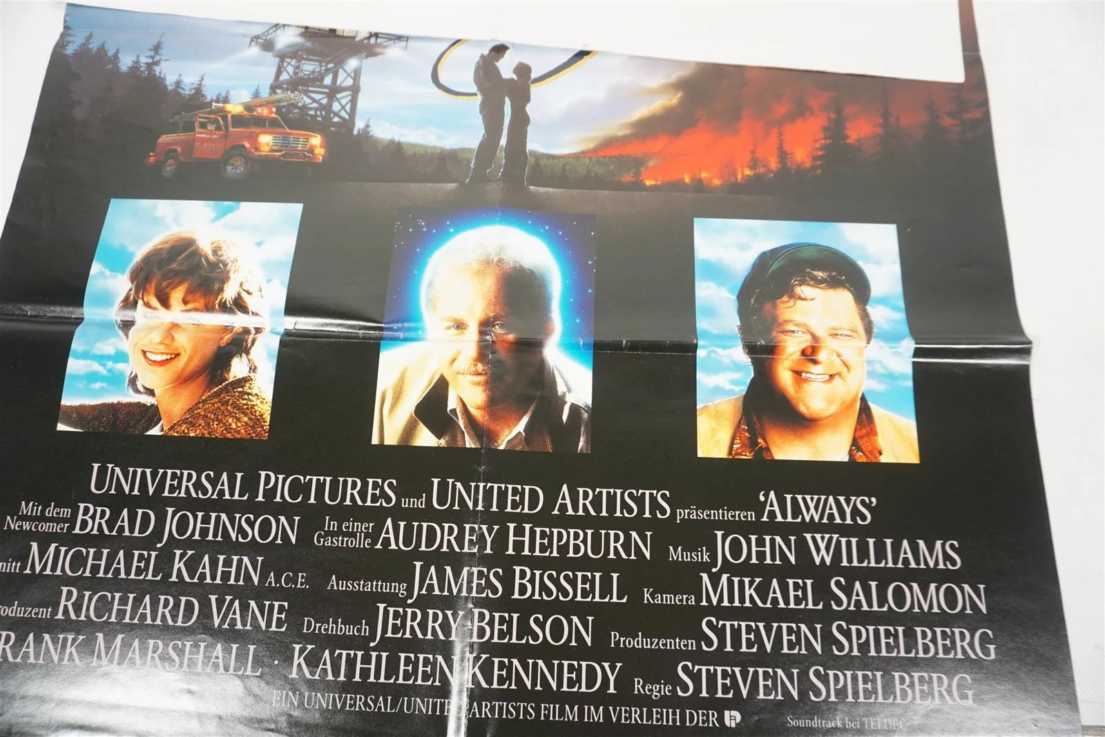 Vintage Film Poster Always Steven Spielberg Hunter Dreyfuss Goodman 83x60 cm, изображение 4