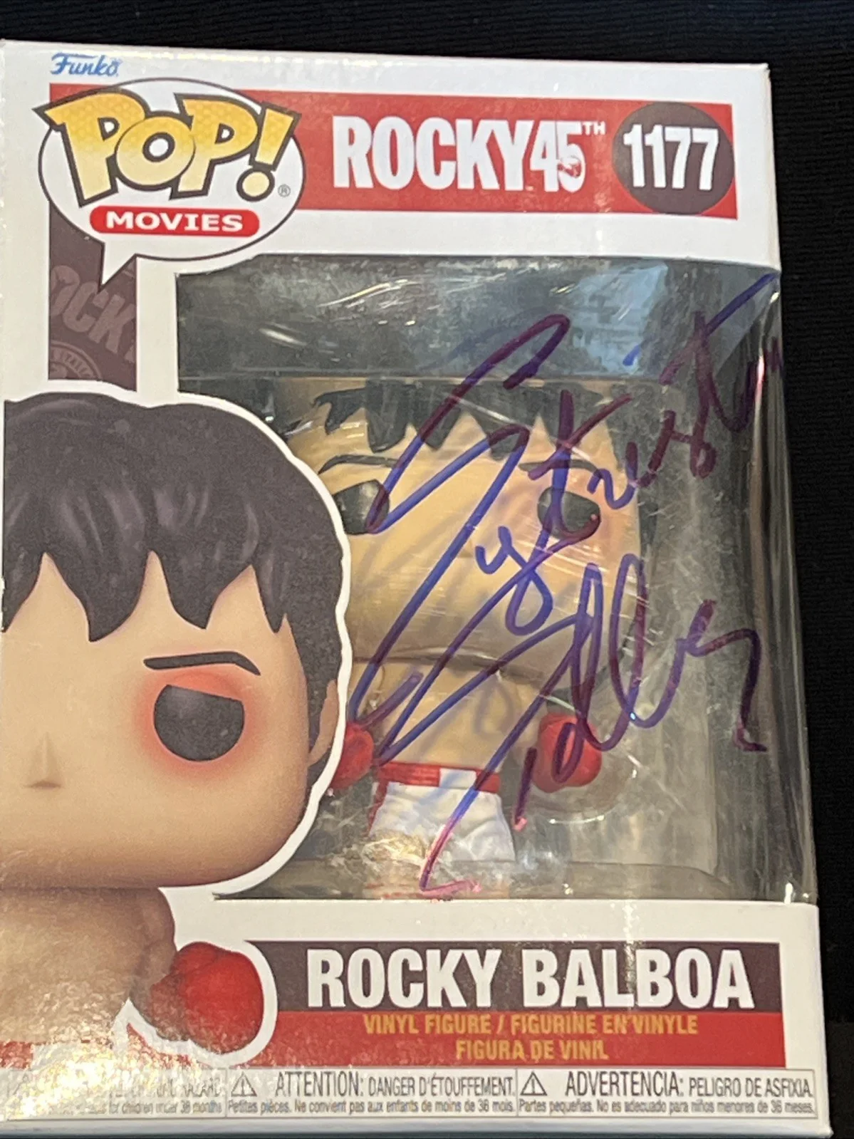 Sylvester Stallone — Sylvester Stallone Signed Autograph Funko Pop "Rocky Balboa" COA holo