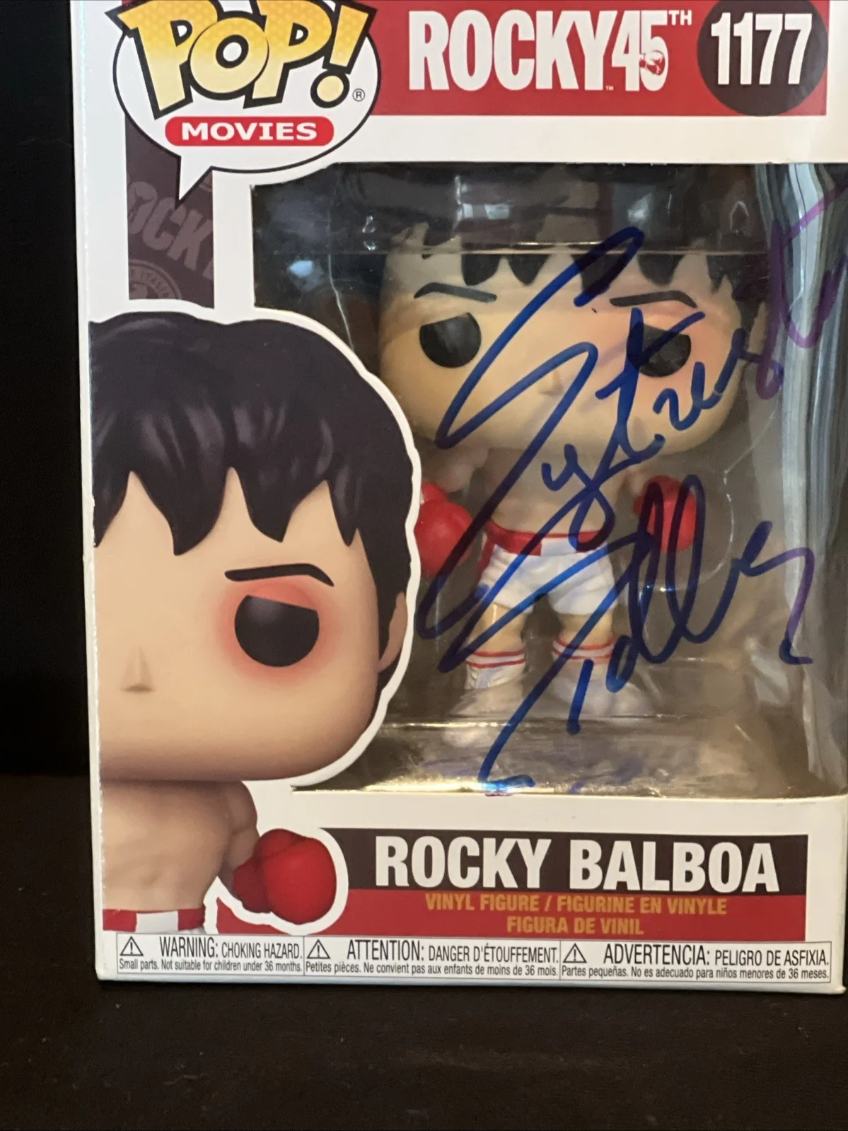 Sylvester Stallone — Sylvester Stallone Signed Autograph Funko Pop "Rocky Balboa" COA holo, изображение 5
