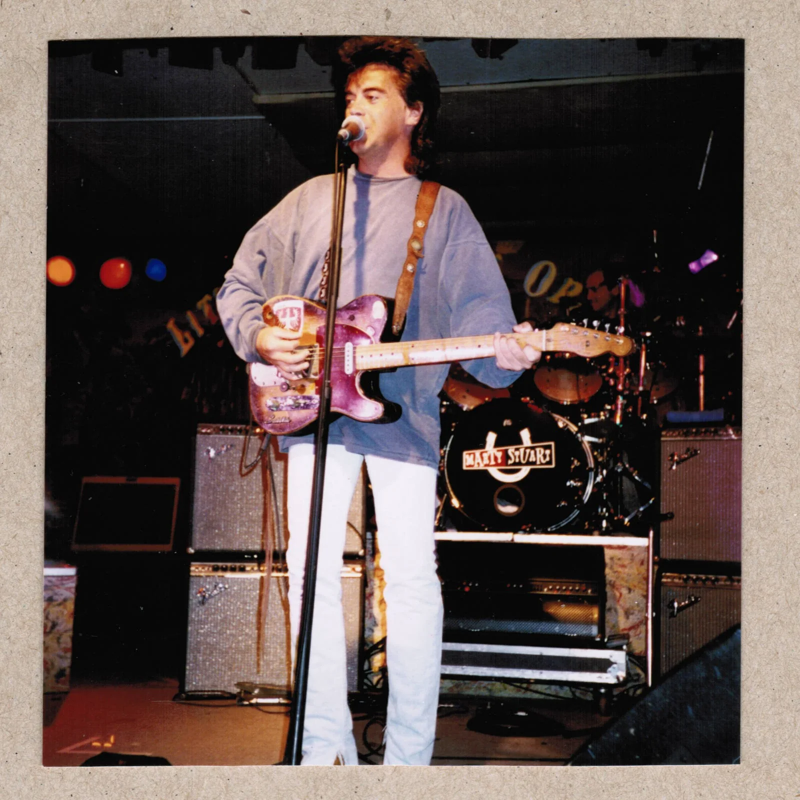 1995 Marty Stuart Signed Autograph w/ Fan Taken 3.5 x 3.5 OOAK Photo Ticket Stub, изображение 3
