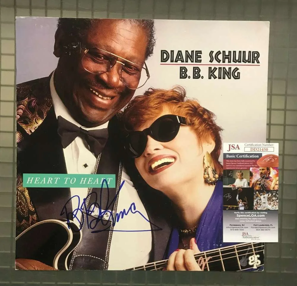 BB KING — Bb King Jsa Coa Hand Signed 12x12 Album Insert Photo Autograph