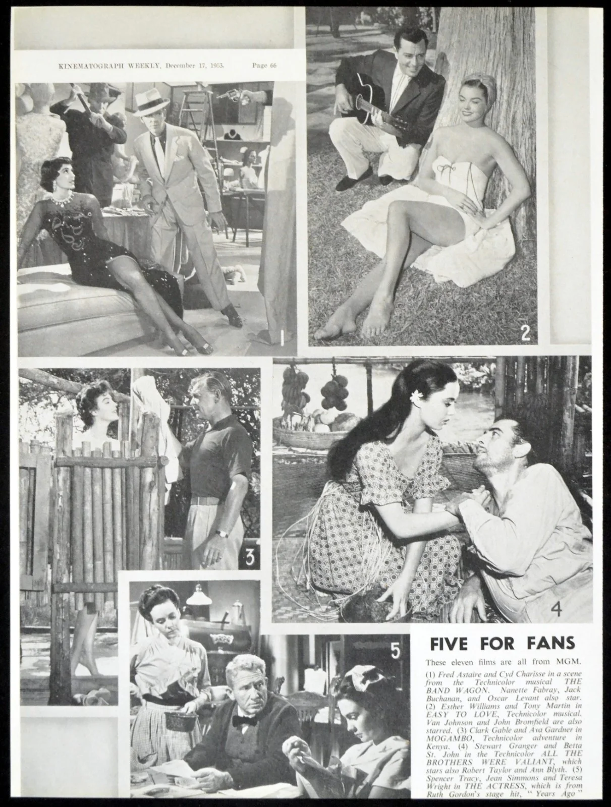 RIVER OF NO RETURN * HOW TO MARRY A MILLIONAIRE * JULIUS CAESAR 1954 KINE PAGES, изображение 4