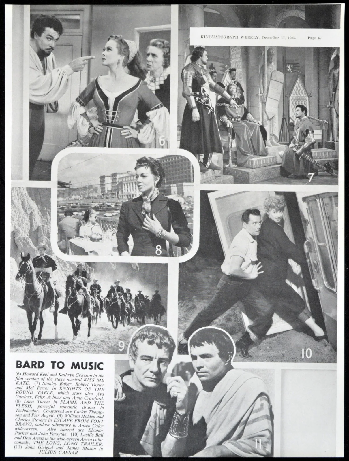RIVER OF NO RETURN * HOW TO MARRY A MILLIONAIRE * JULIUS CAESAR 1954 KINE PAGES, изображение 5
