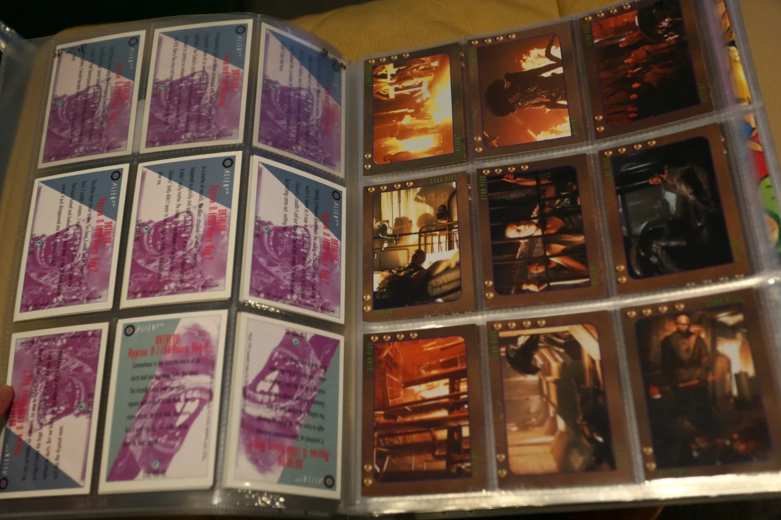 ALIEN 3 1992 COMPLETE SET 80 TRADING CARDS + PROMO ADVERTISING CARD STAR PICS, image 4