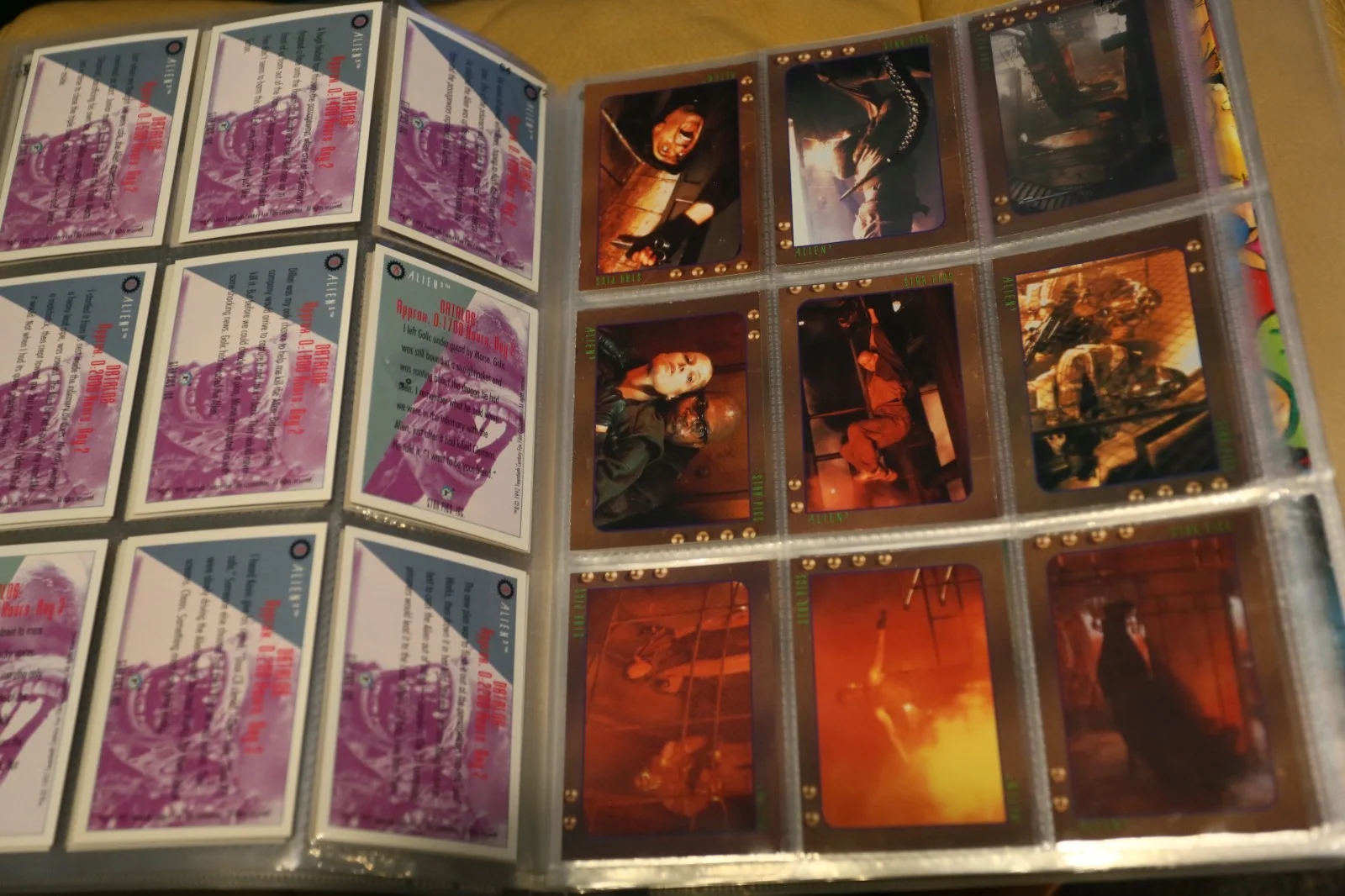 ALIEN 3 1992 COMPLETE SET 80 TRADING CARDS + PROMO ADVERTISING CARD STAR PICS, image 5