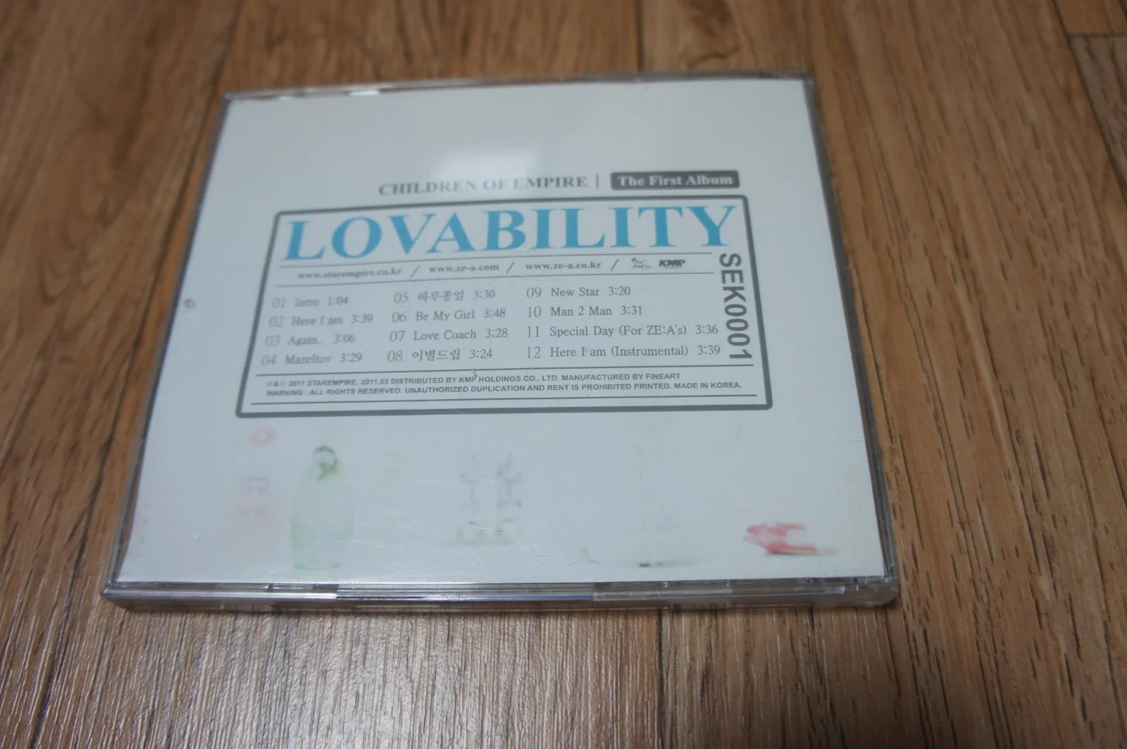 KOREA CD/ZE:A 1st Album Lovability, image 2