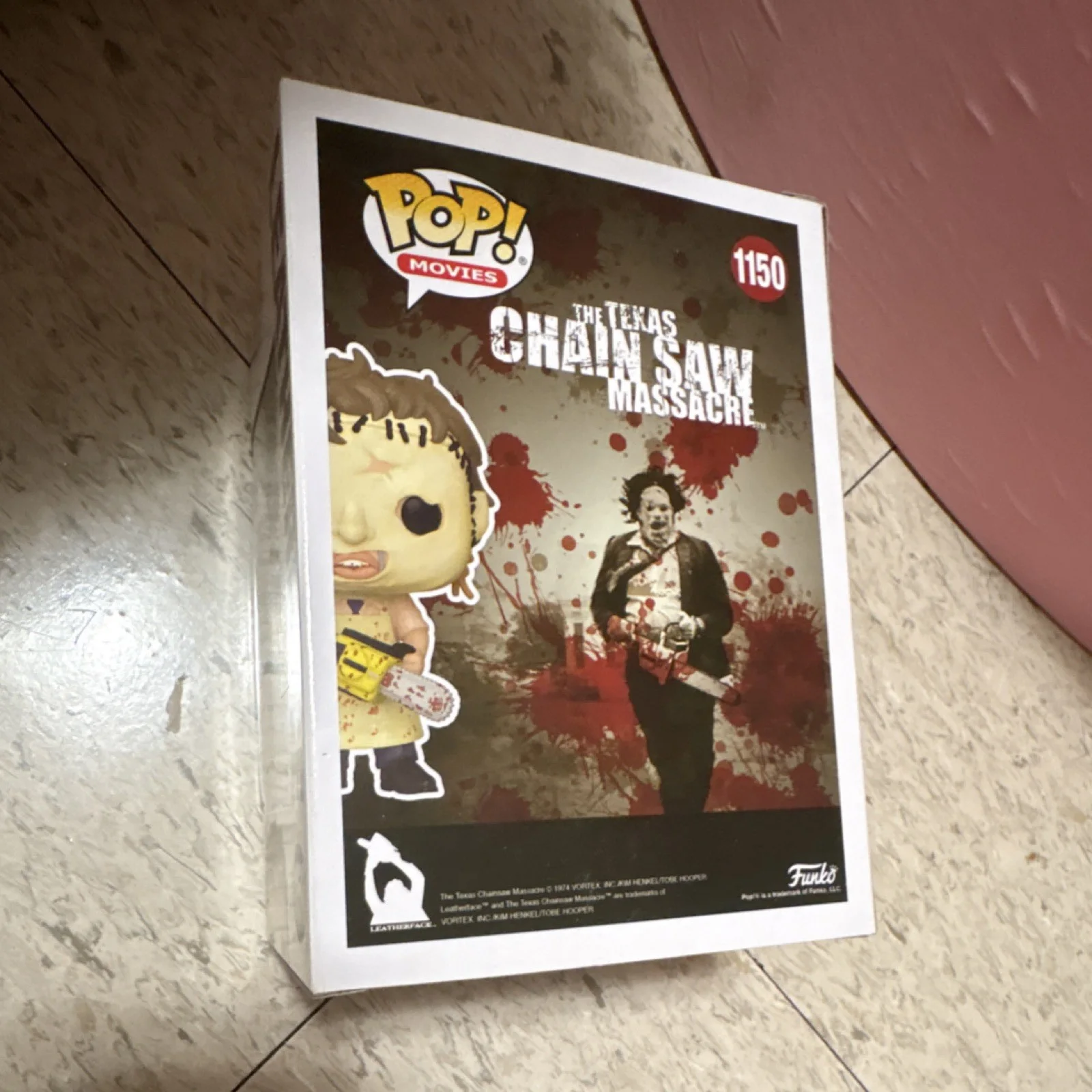 Funko Pop Leatherface #1150 Texas Chainsaw Massacre ThatHorrorCon Autographed, image 3