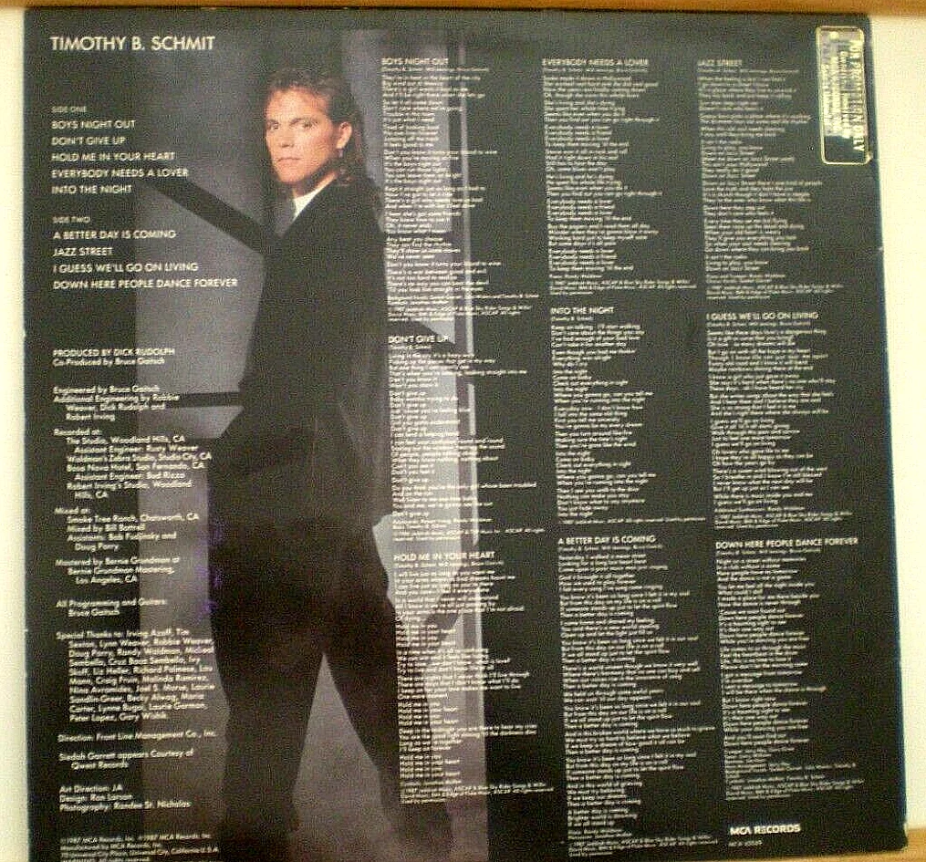 TIMOTHY B. SCHMIDT SIGNED ALBUM W/ VINYL- EAGLES - HOTEL CALIFORNIA RR AUCTION, изображение 4