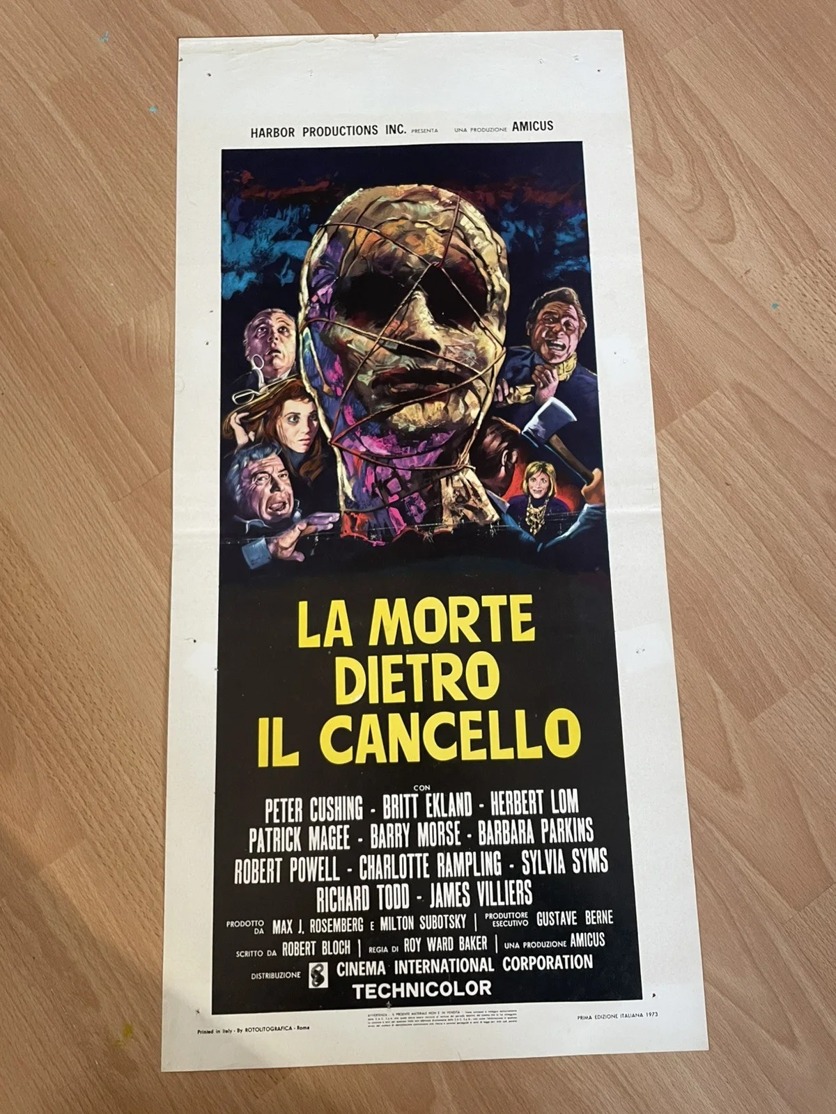 Asylum Amicus 1972 Original Italian Hammer Horror Film Poster Locandina, изображение 4