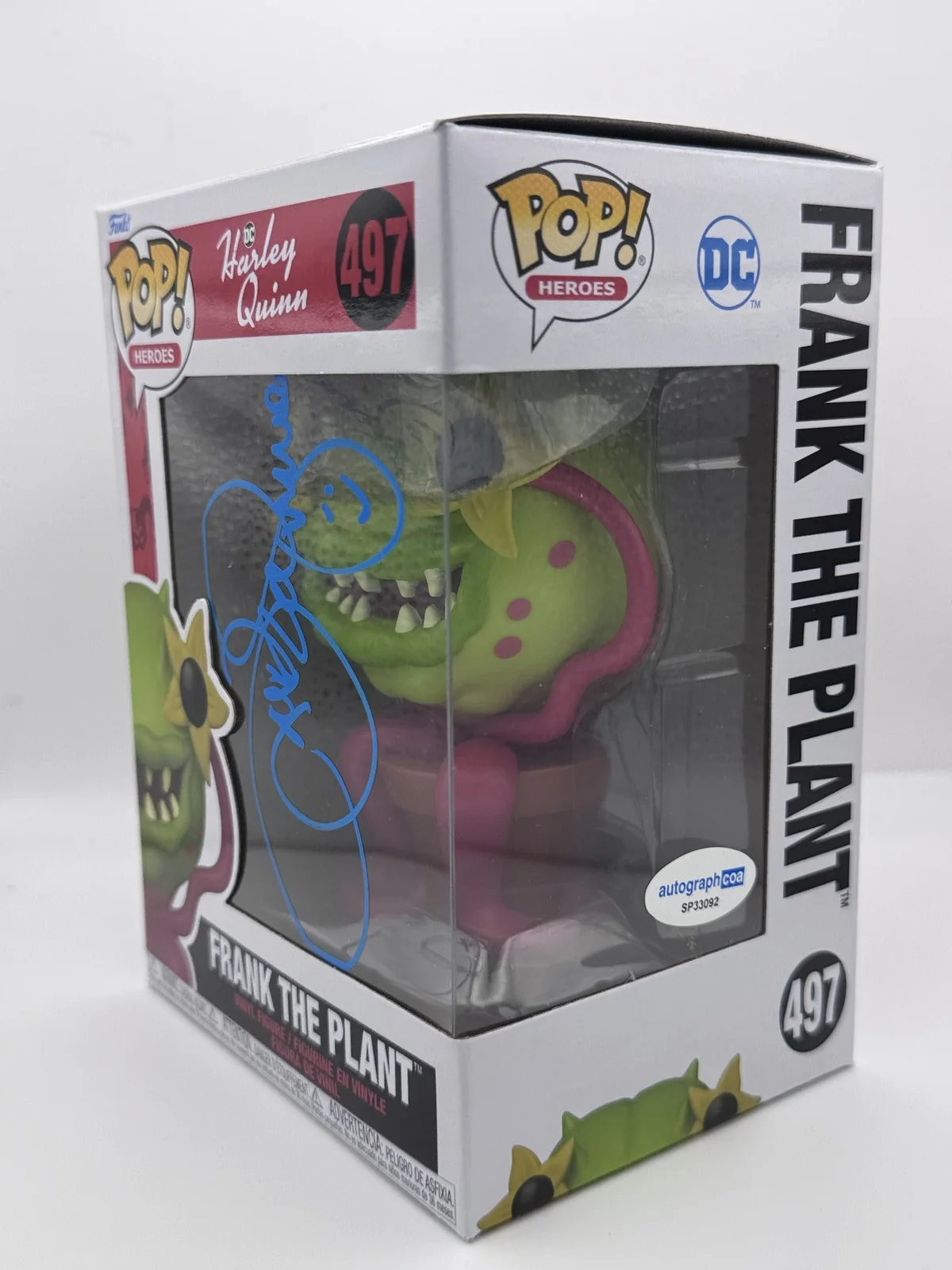 J.B. Smoove — J.B. Smoove "Harley Quinn" AUTOGRAPH Signed Frank the Plant 497 Funko Pop B ACOA, изображение 2