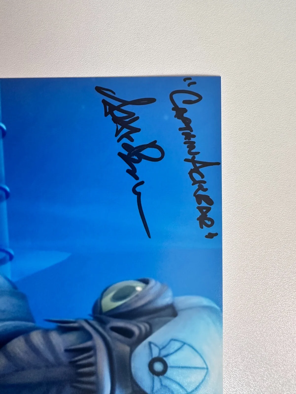 Artt Butler — Artt Butler Signed 8x10 Star Wars: The Clone Wars Captain Ackbar Autograph, image 2