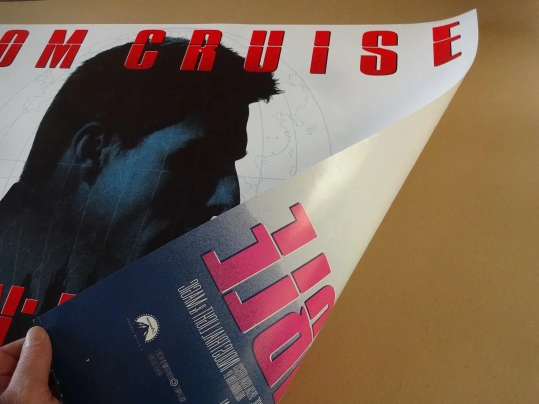 Mission Impossible Original 1996 Double Side Quad Movie Poster 40x30" Tom Cruise, изображение 2