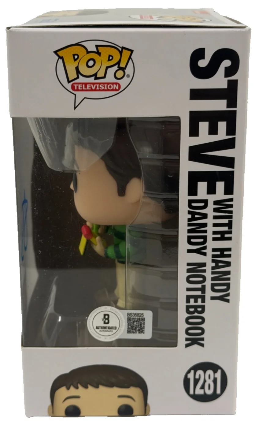 Steve Burns — Steve Burns Signed Steve Blue's Clues Funko 1281 Authentic Autograph Beckett, image 2