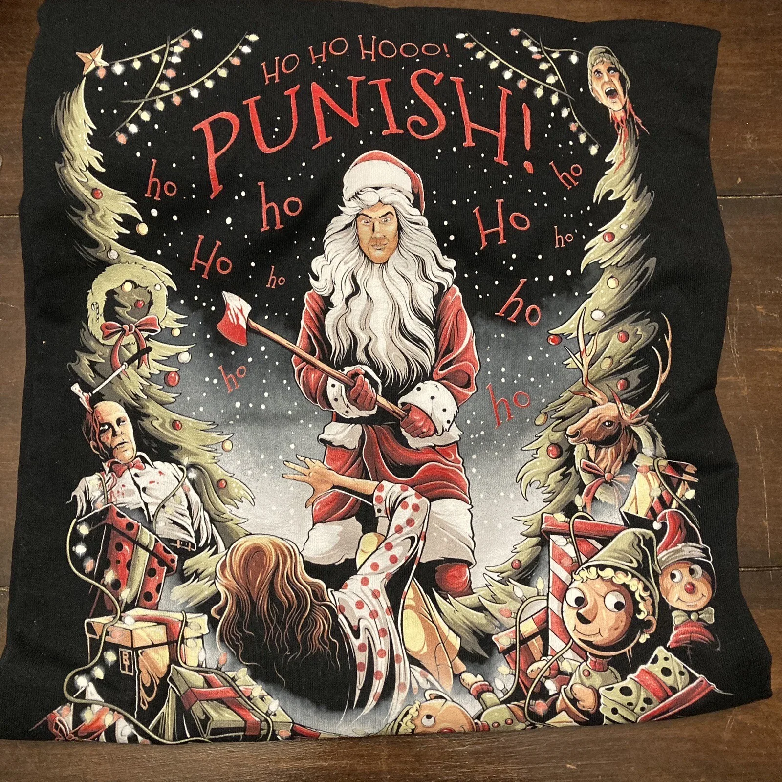 Eric Freeman — Silent Night Deadly Night Eric Freeman Signed Photo + Tee Shirt 2X 80s Horror, изображение 2