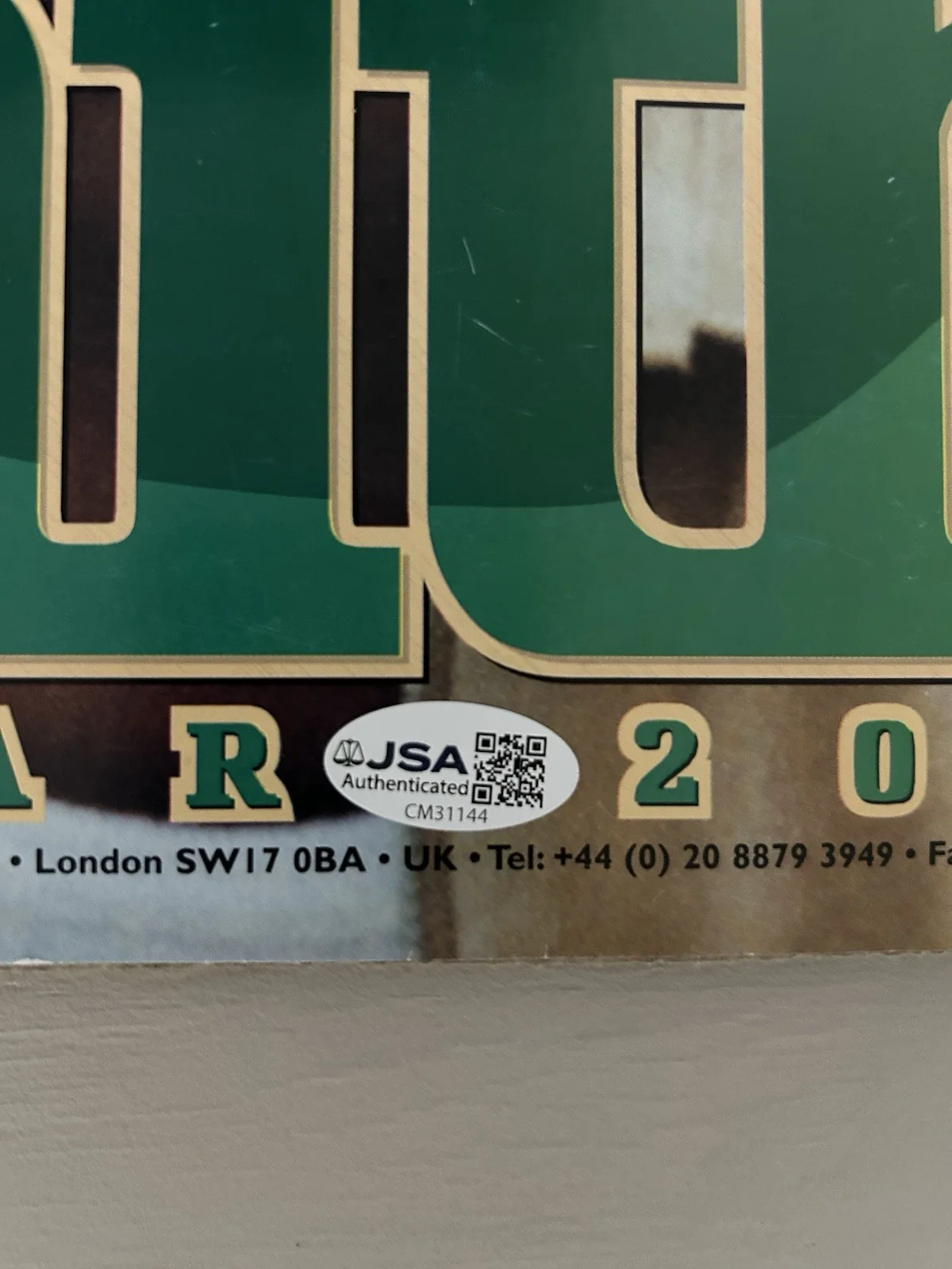 Will Smith — Will Smith Signed In Person "2000 CALENDAR" Fresh Prince Of Bel Air JSA COA, изображение 3