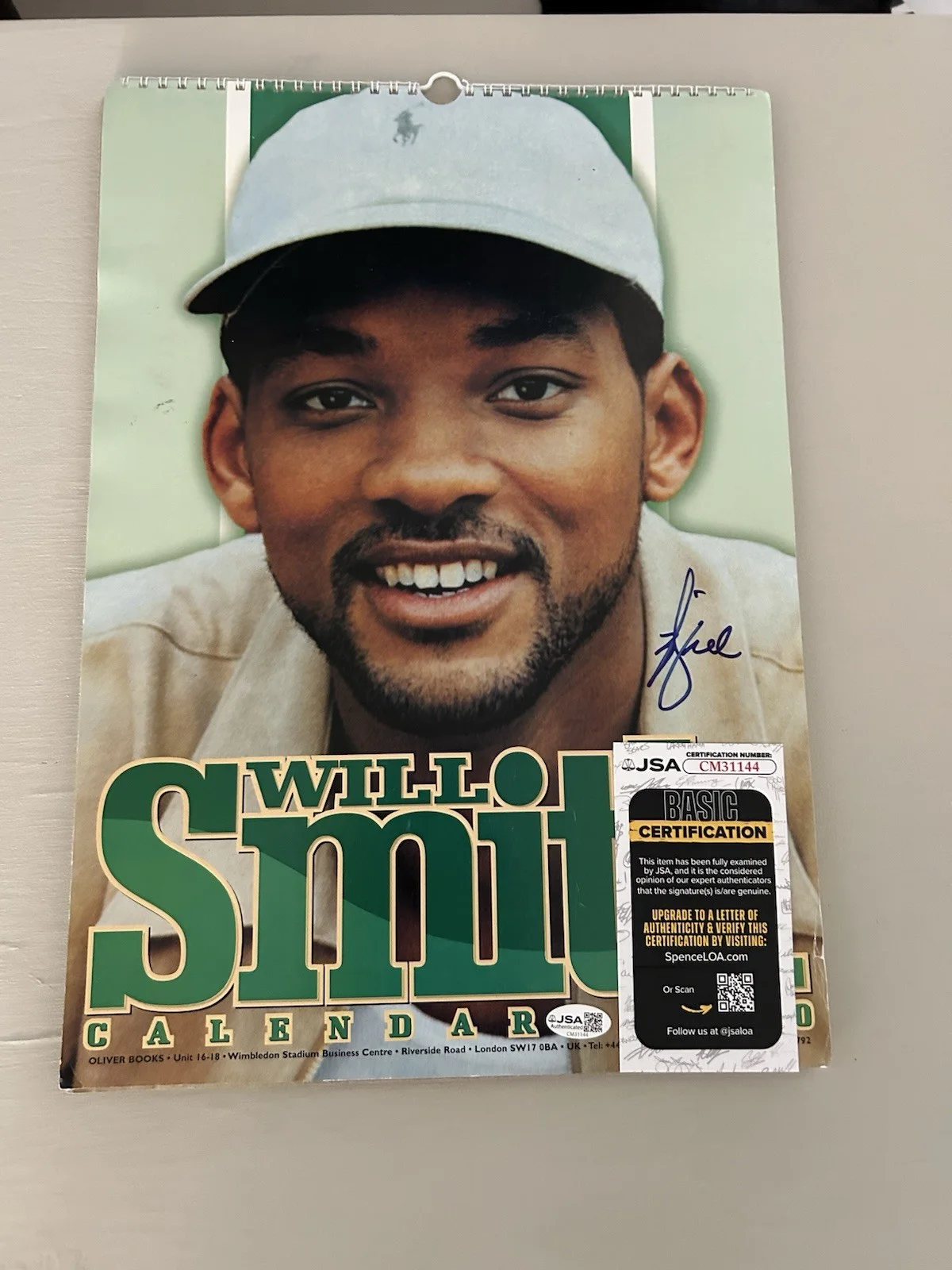 Will Smith — Will Smith Signed In Person "2000 CALENDAR" Fresh Prince Of Bel Air JSA COA, изображение 5