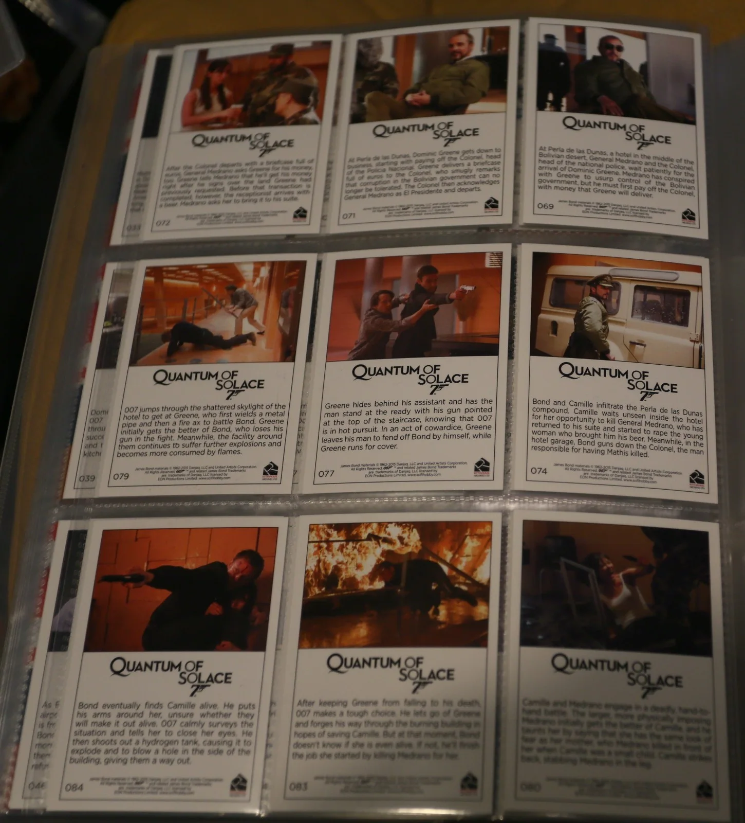 JAMES BOND 007 QUANTUM OF SOLACE BIG COLLECTION ORIGINAL TRADING CARDS, изображение 5