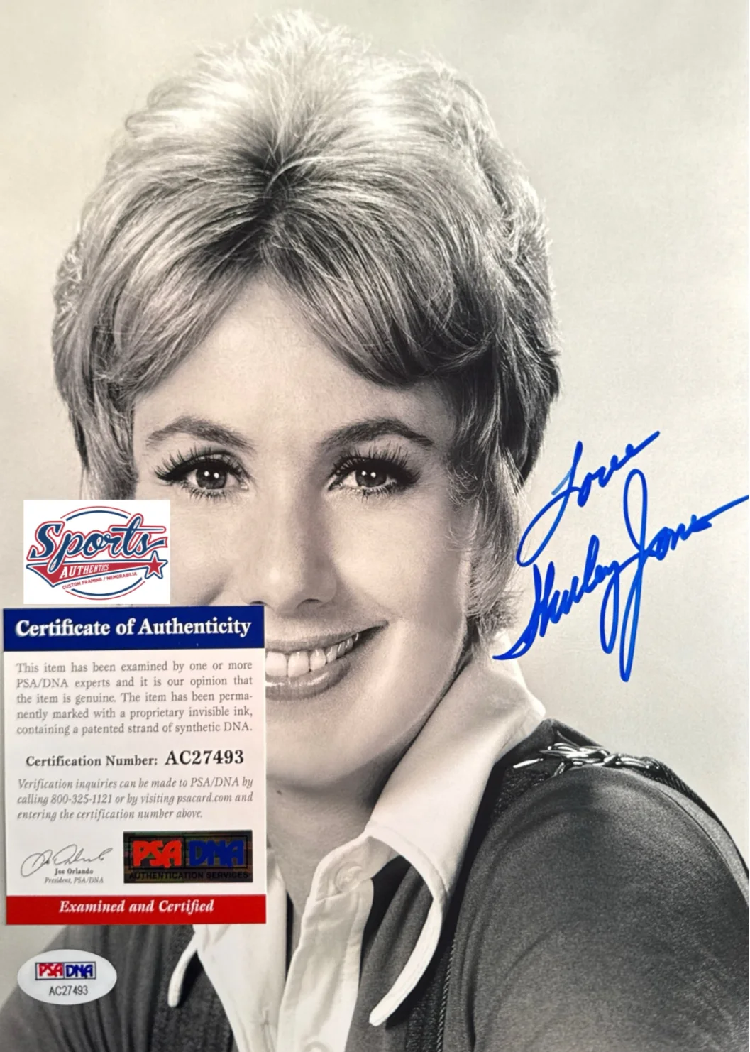 Shirley Jones — Shirley Jones Signed 8x10 Photo The Partridge Family PSA AC27493