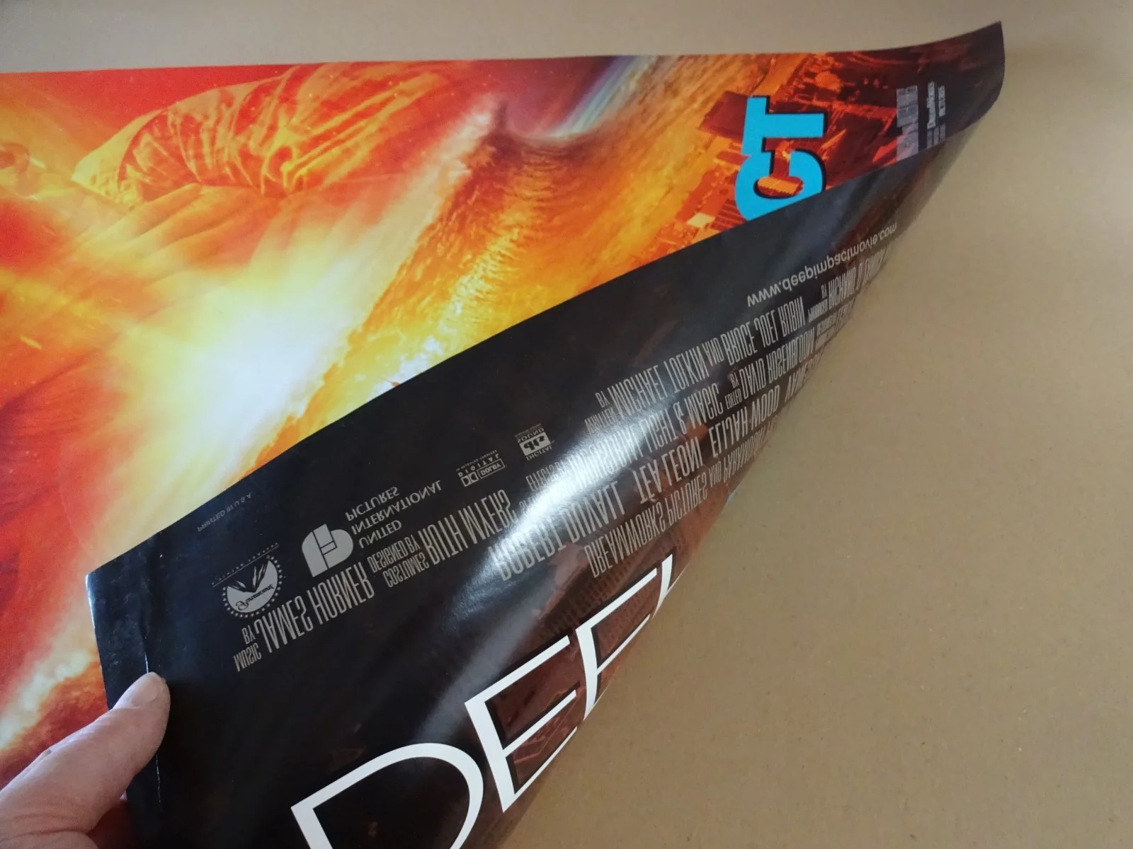 Deep Impact Original 1998 Double Sided Movie Poster Mint 40"x27" Robert Duvall, image 2