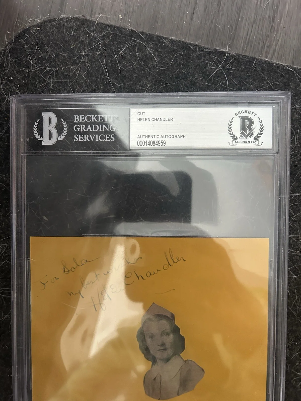 Helen Chandler Signed Cut. Dracula. Beckett Authentication And Encapsulated Coa, image 2