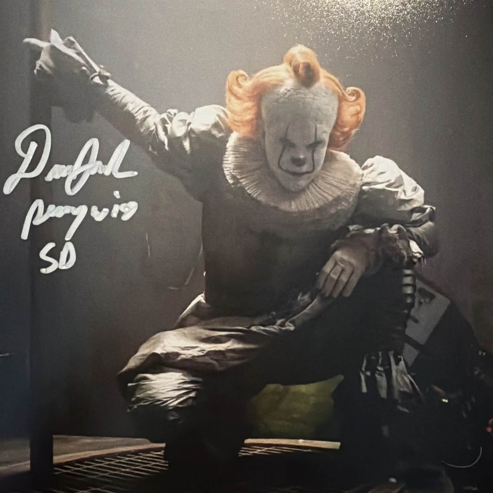 Dustin Faith IT WELCOME TO DERRY PENNYWISE signed 8x10 JSA COA Autograph, image 2
