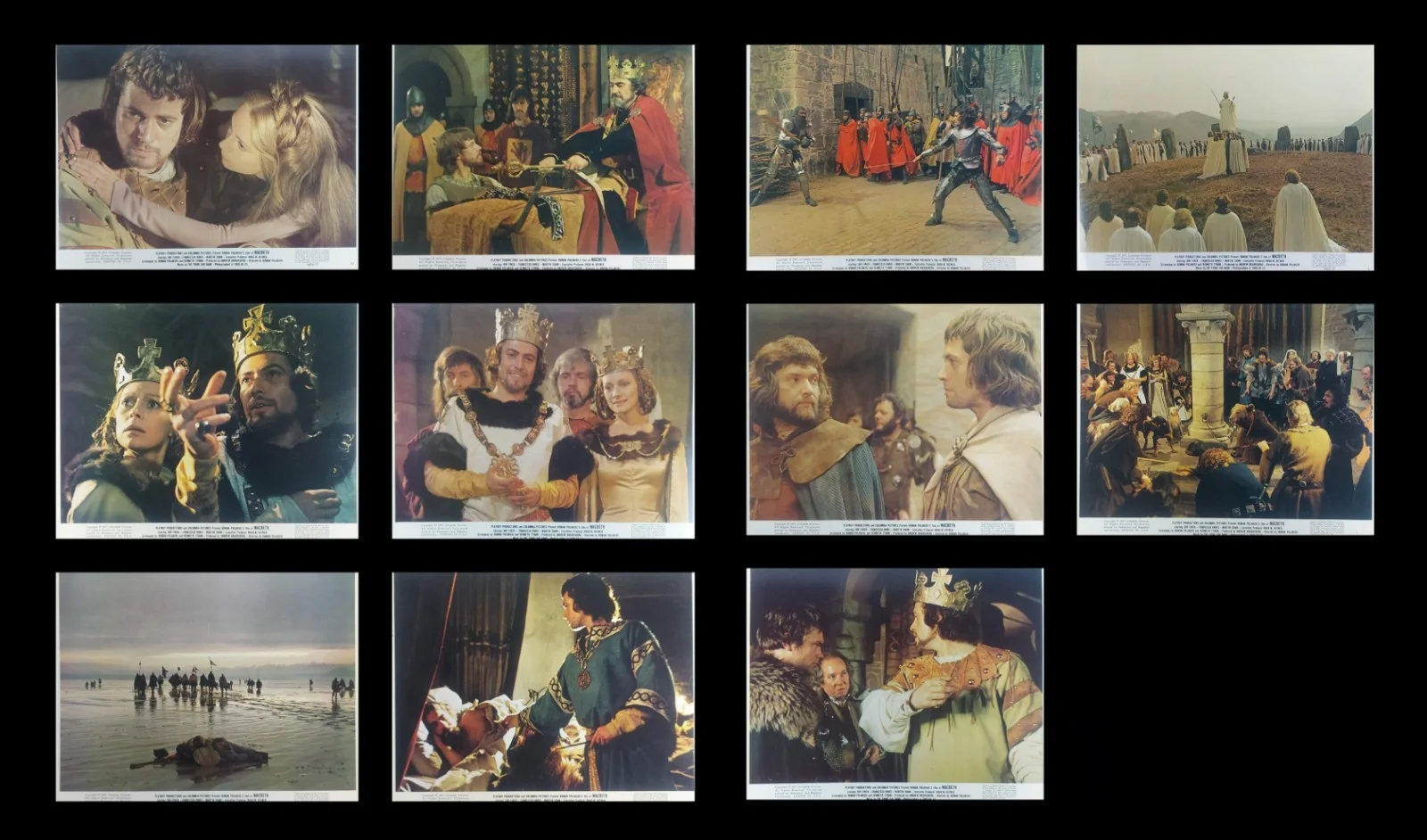 MACBETH ORIGINAL UK FOH LOBBY CARDS SET 1971, image 2