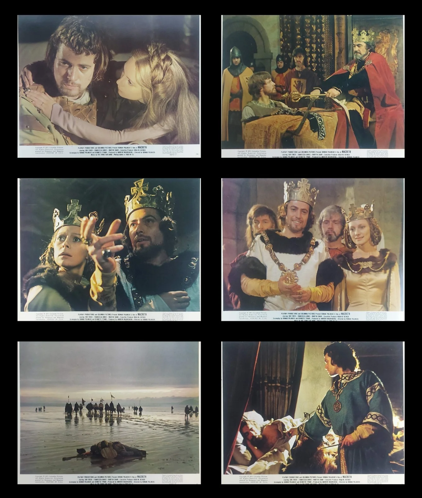 MACBETH ORIGINAL UK FOH LOBBY CARDS SET 1971, image 3