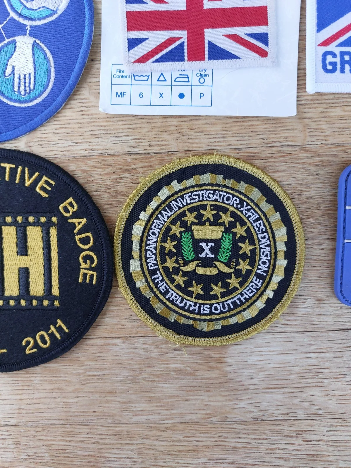 LOT BUNDLE OF 6 PATCHES - X-FILES / STAR TREK / GB / HH / LIKE THIS - PATCH, image 4