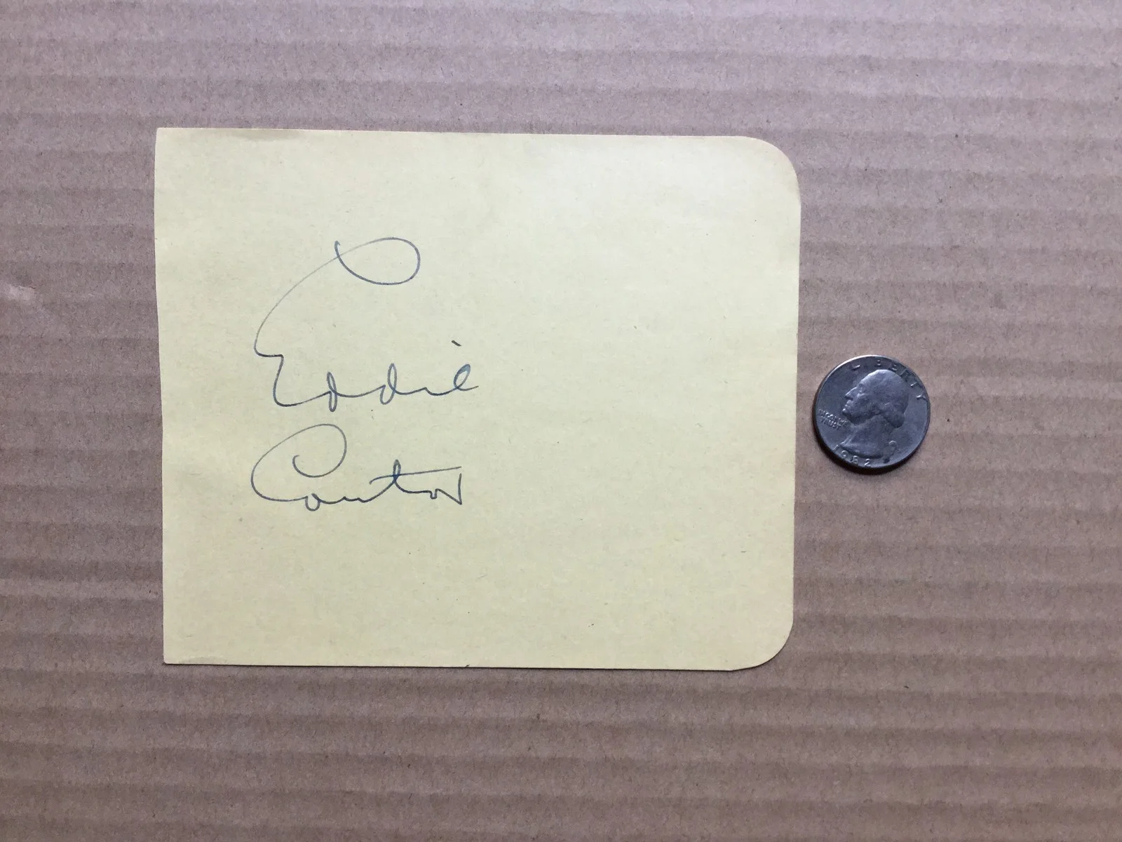 Eddie Cantor — Eddie Cantor (1892-1964) GORGEOUS Huge autograph- signature on a album page., изображение 2