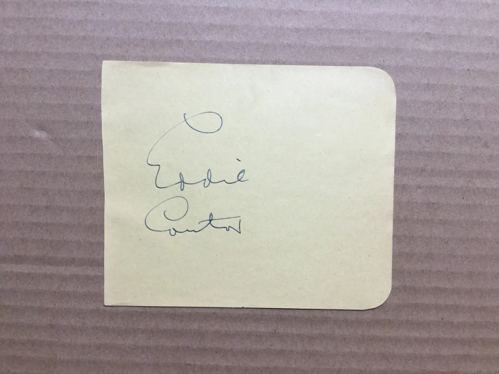 Eddie Cantor — Eddie Cantor (1892-1964) GORGEOUS Huge autograph- signature on a album page., изображение 3