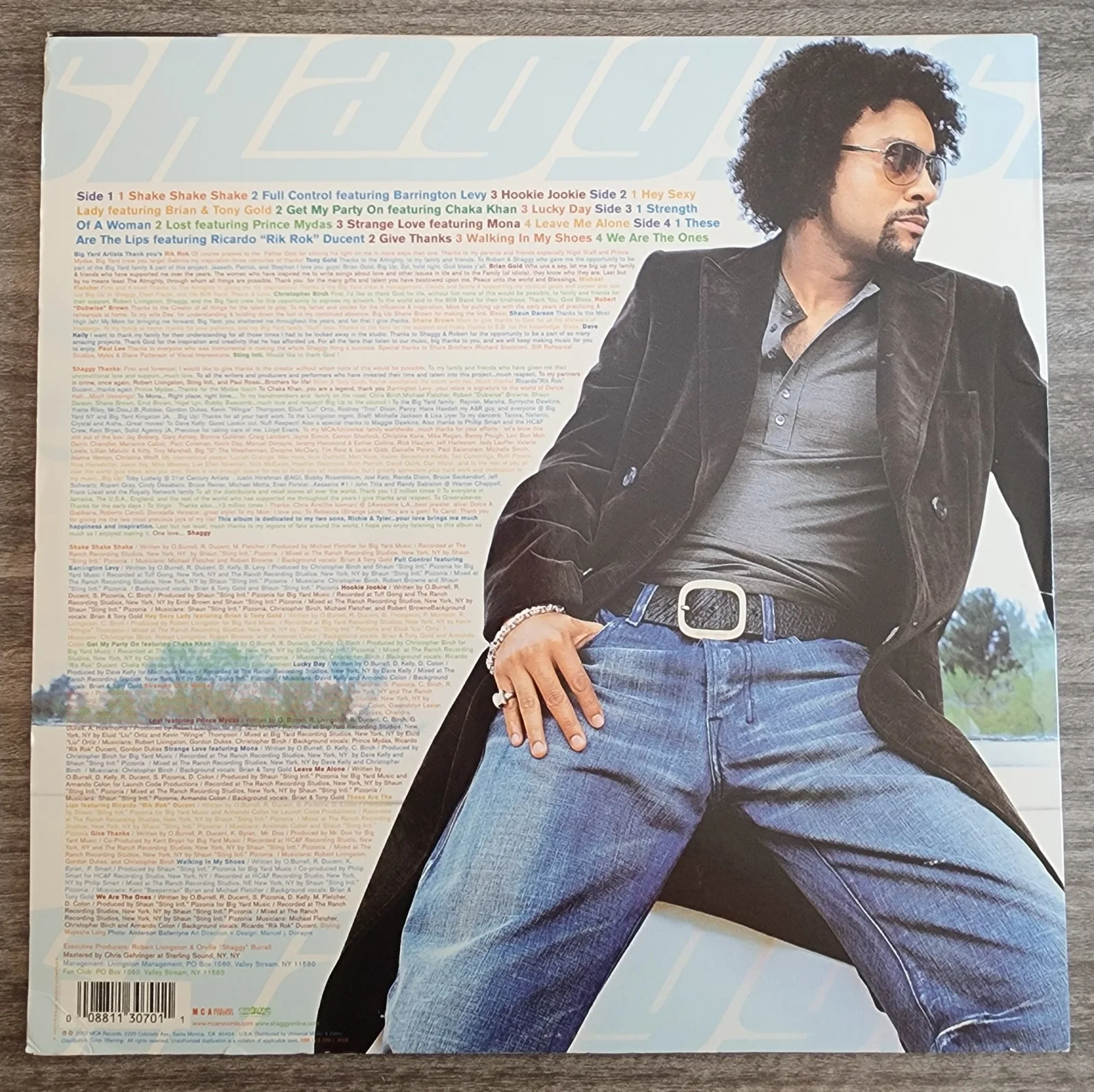 Shaggy Signed Lucky Day Vinyl Record Album LP Reggae Legend RAD, изображение 2