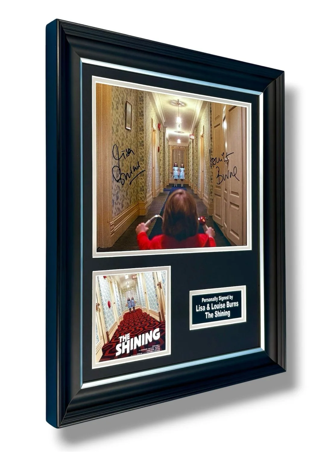 Lisa & Louise Burns Signed Photo Framed & COA The Shining Poster Autograph Auto, изображение 2