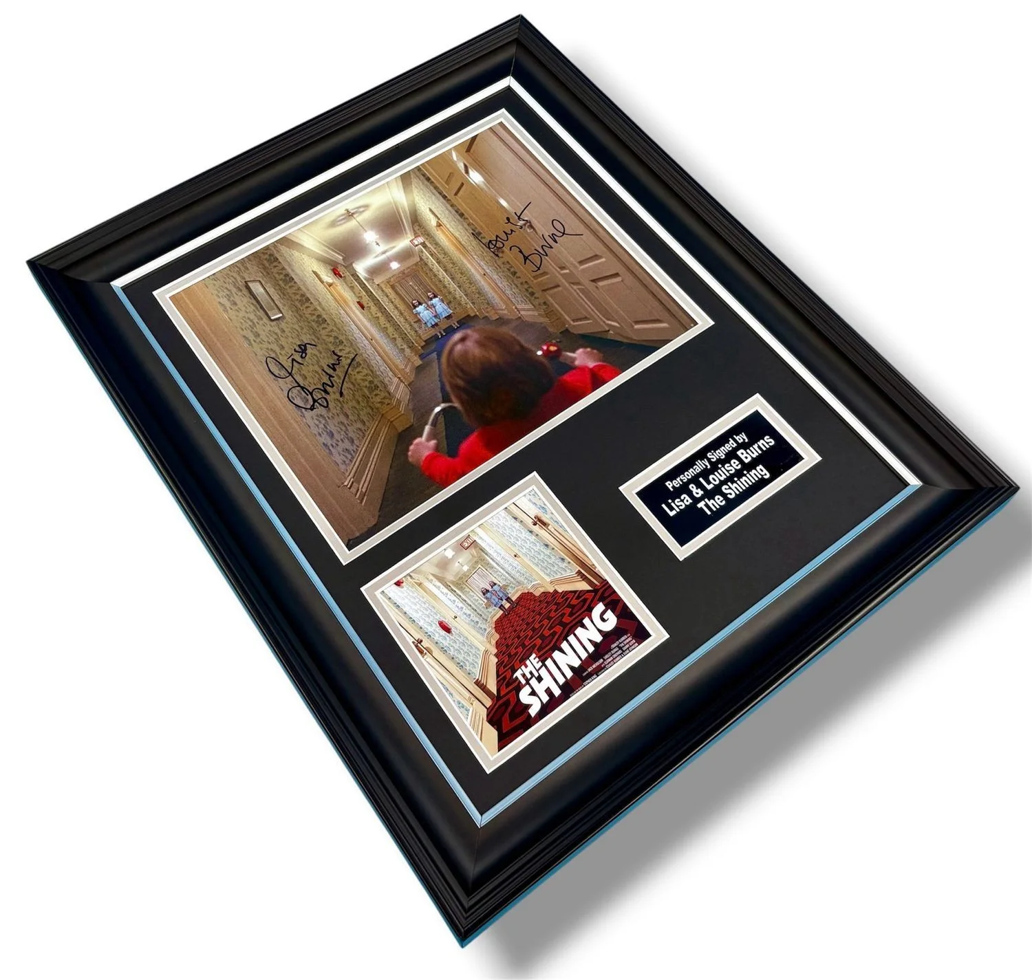 Lisa & Louise Burns Signed Photo Framed & COA The Shining Poster Autograph Auto, изображение 3