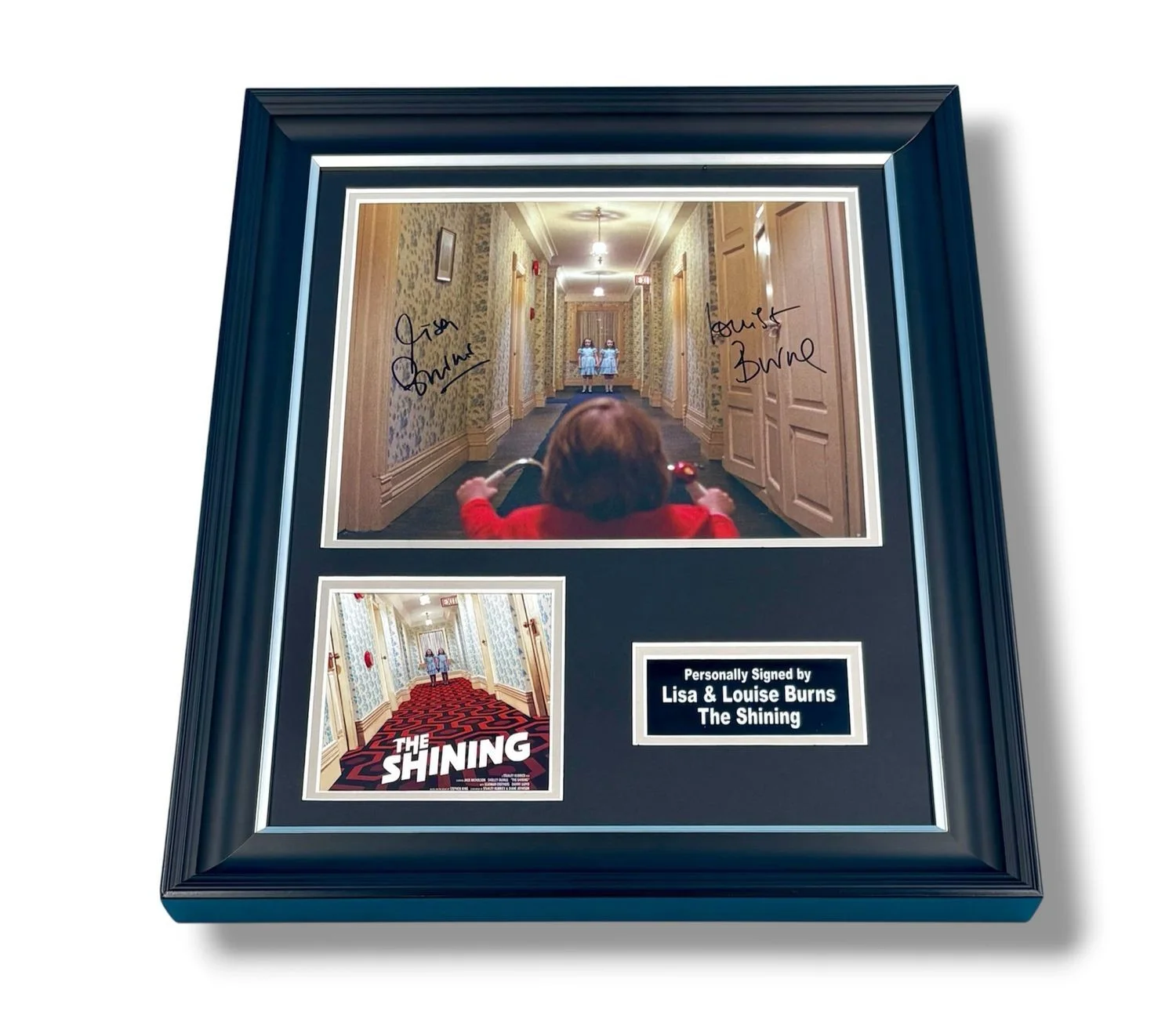 Lisa & Louise Burns Signed Photo Framed & COA The Shining Poster Autograph Auto, изображение 4