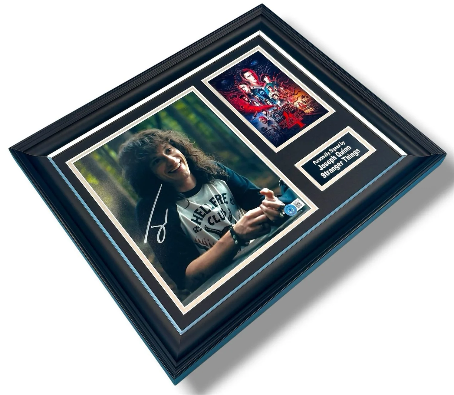 Joseph Quinn Signed Photo Framed & Beckett COA Stranger Things Poster Auto, image 3