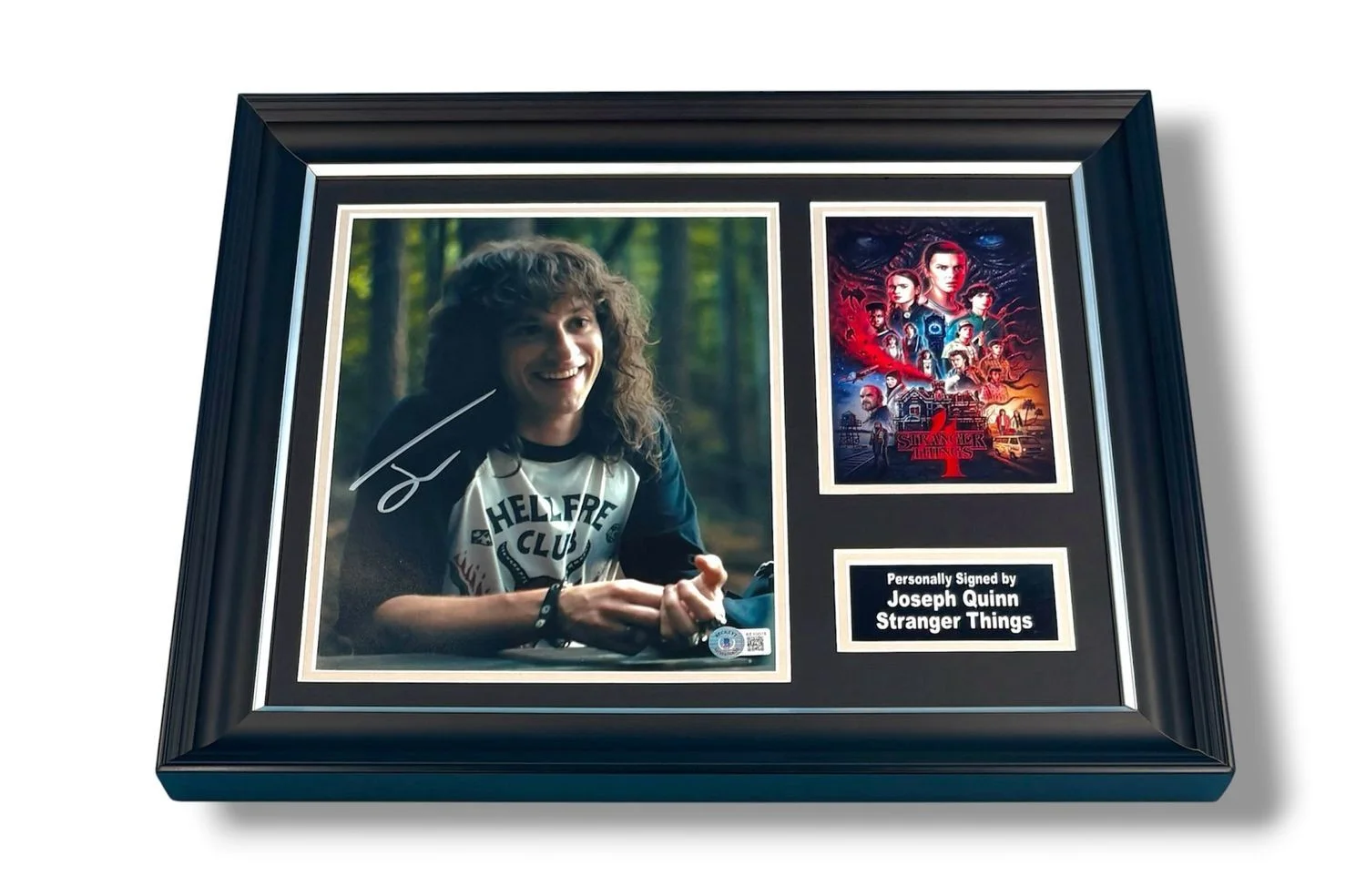 Joseph Quinn Signed Photo Framed & Beckett COA Stranger Things Poster Auto, image 4