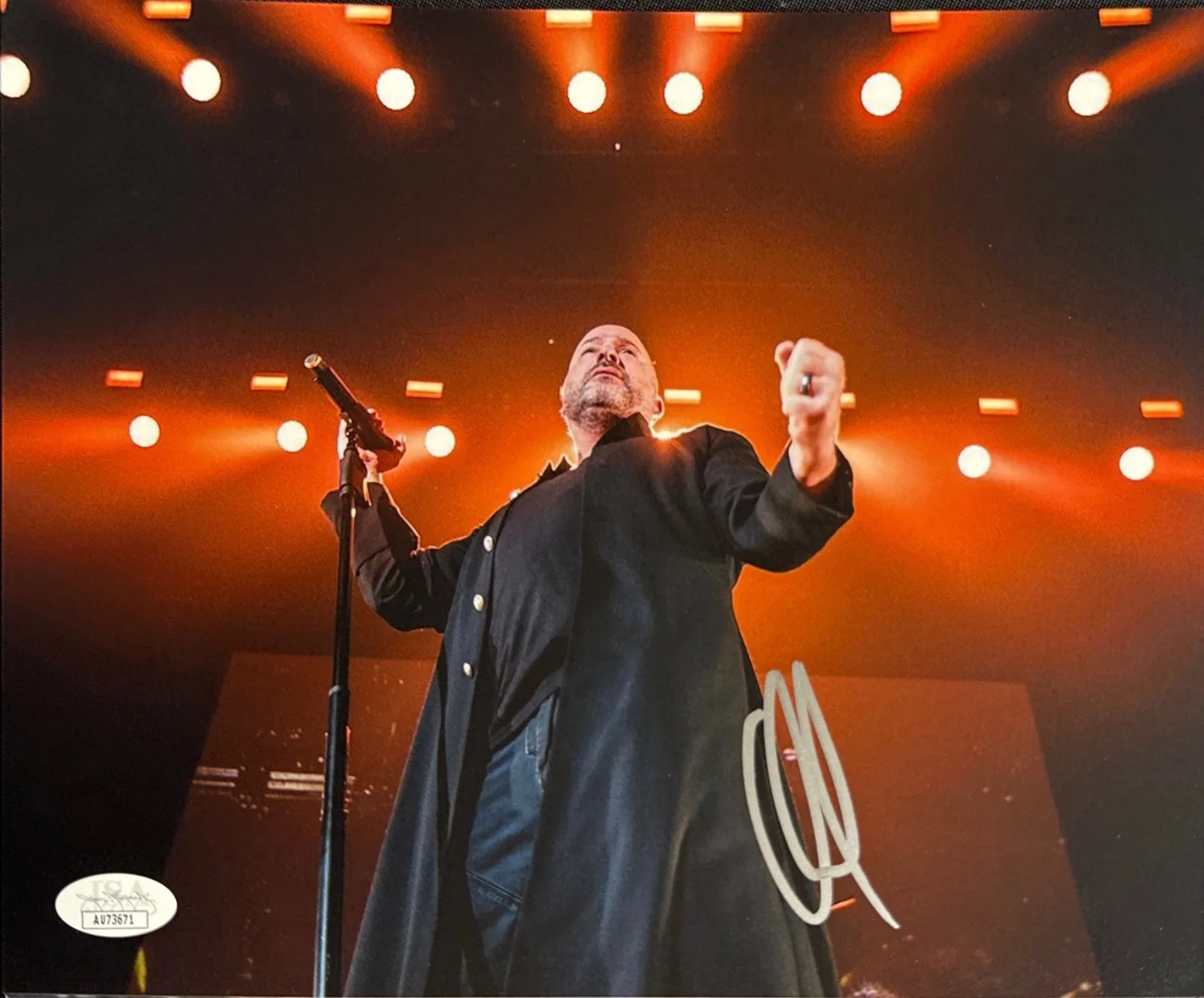 David Draiman Signed 8x10 Disturbed Singer JSA AU73671, image 2