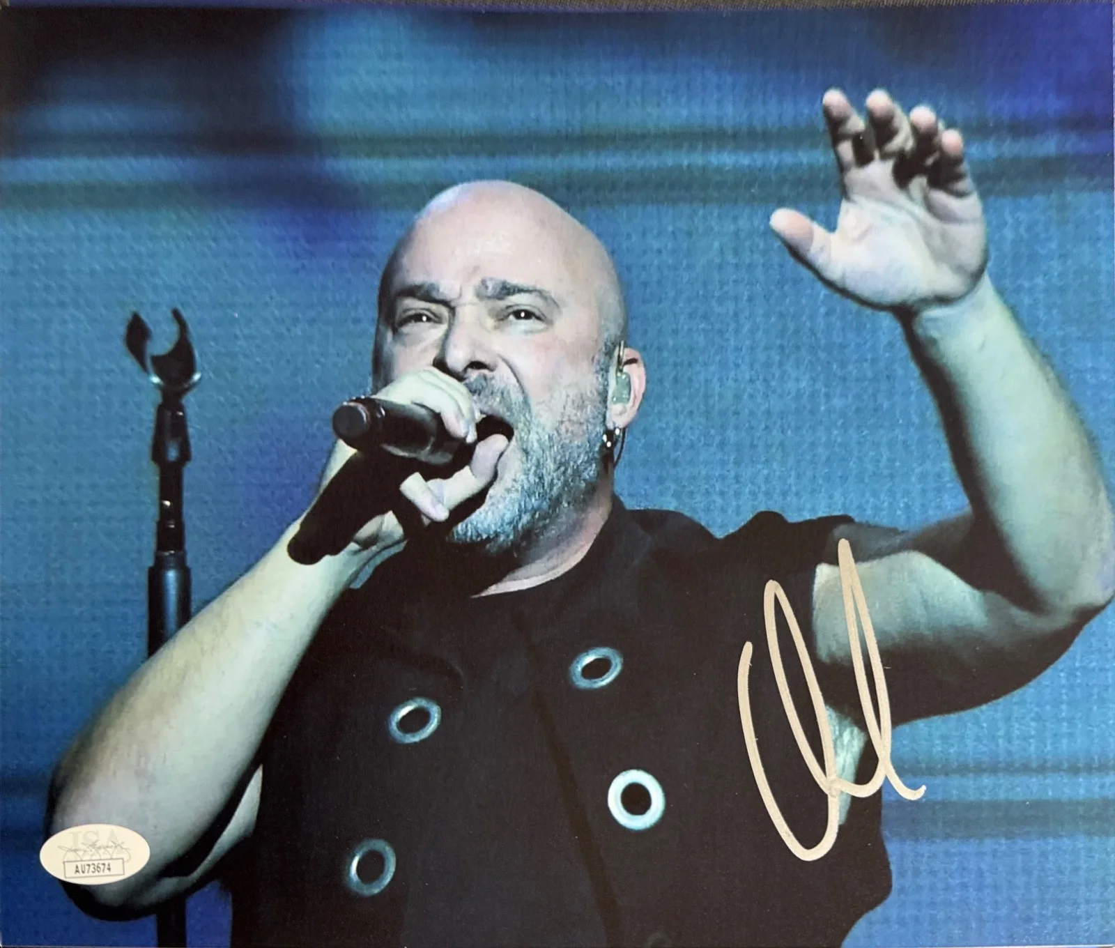 David Draiman Signed 8x10 Disturbed Singer JSA AU73674, image 2