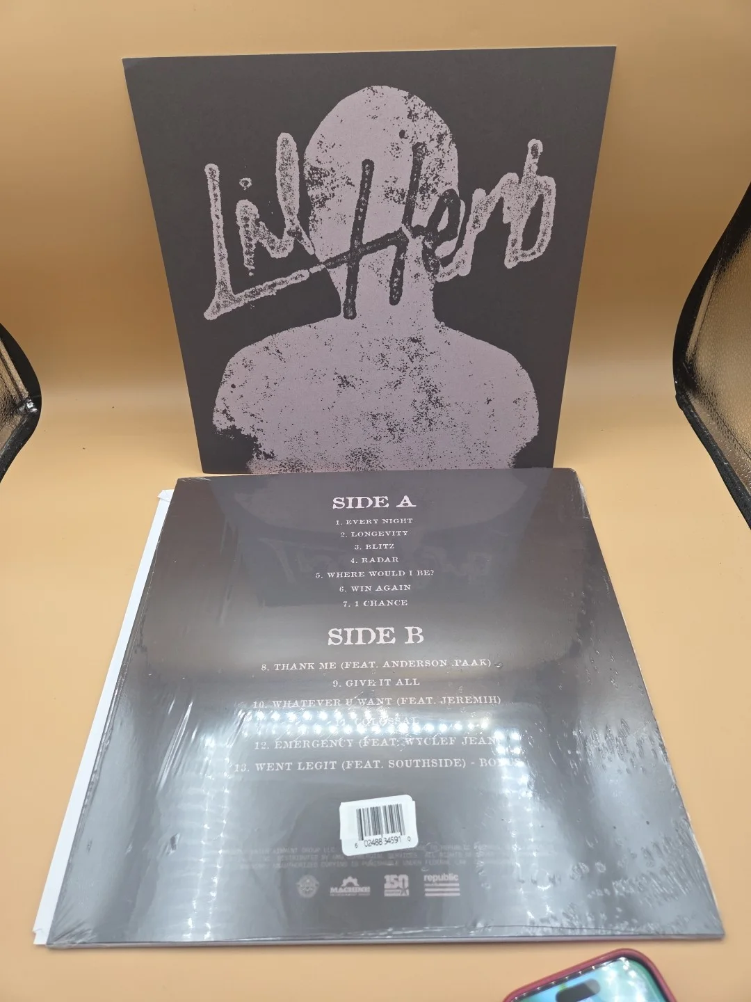 g herbo lil herb vinyl signed art card lp record 2025 12 inch album Anderson, изображение 3