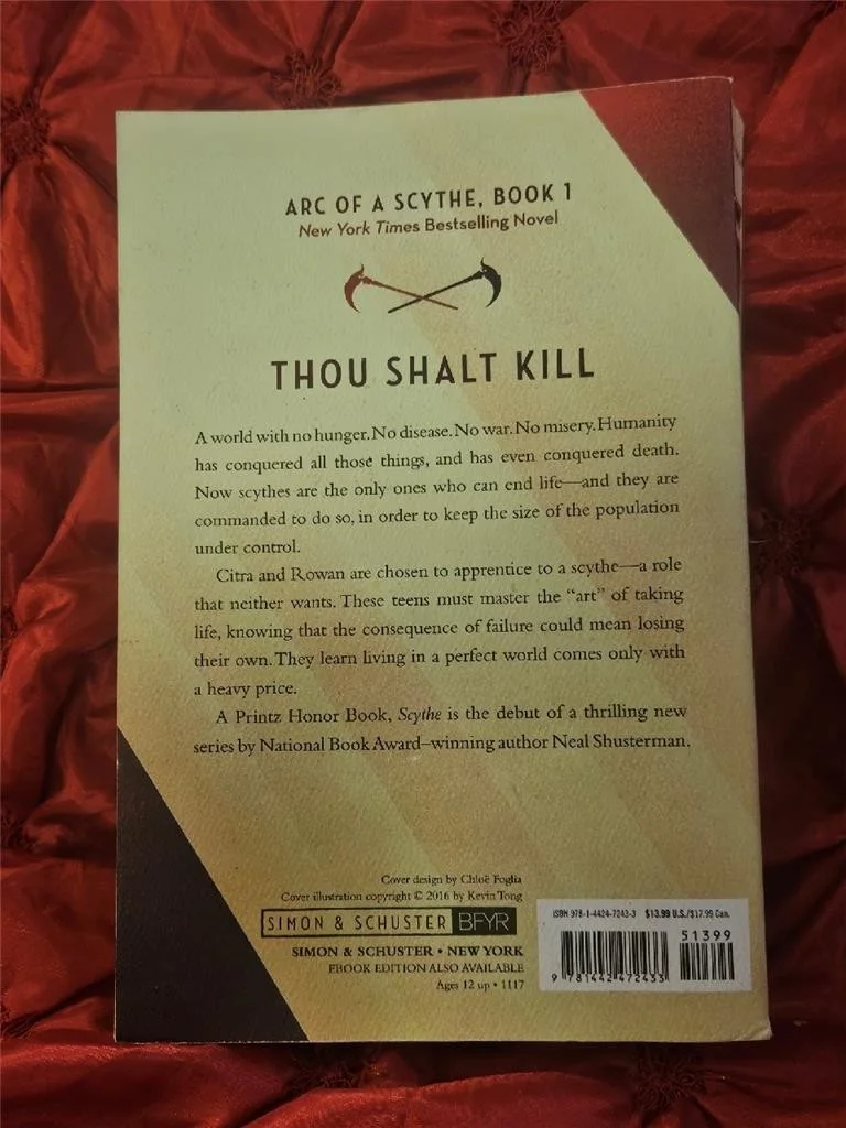 NEAL SCHUSTERMAN — NEAL SCHUSTERMAN HAND SIGNED AUTOGRAPHED BOOK SCYTHE AUTHOR PAPERBACK W/ COA 3, image 4