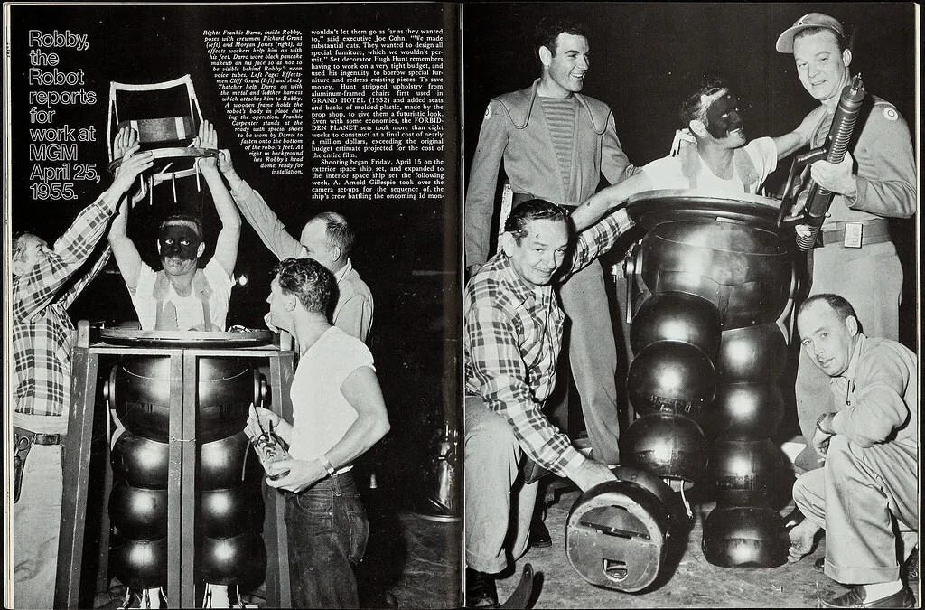 Frankie Darro — FRANKIE DARRO "Robby the Robot" Forbidden Planet SIGNED ALBUM PAGE PLUS BONUS, изображение 3