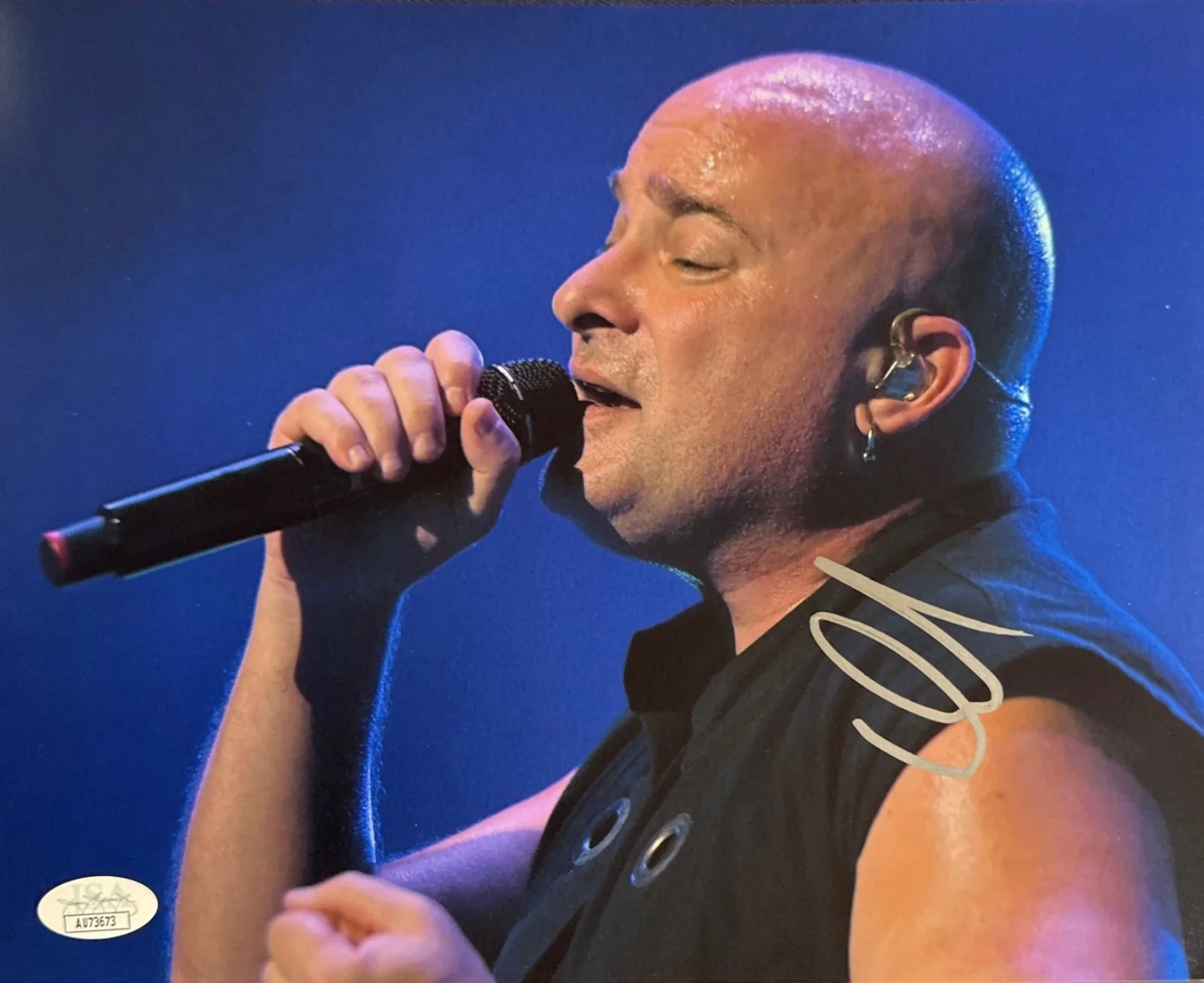 David Draiman Signed 8x10 Disturbed Singer JSA AU73673, image 2
